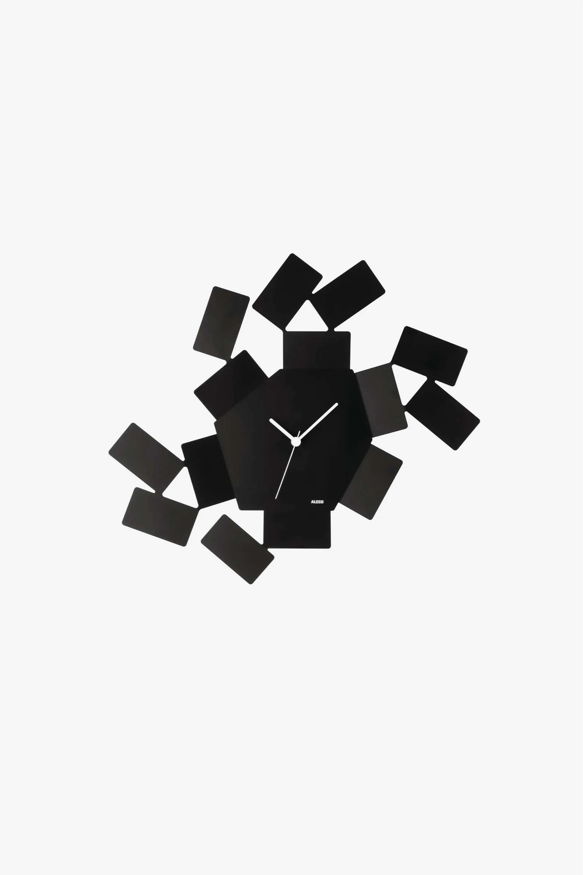Reloj de pared en acero inoxidable, color negro