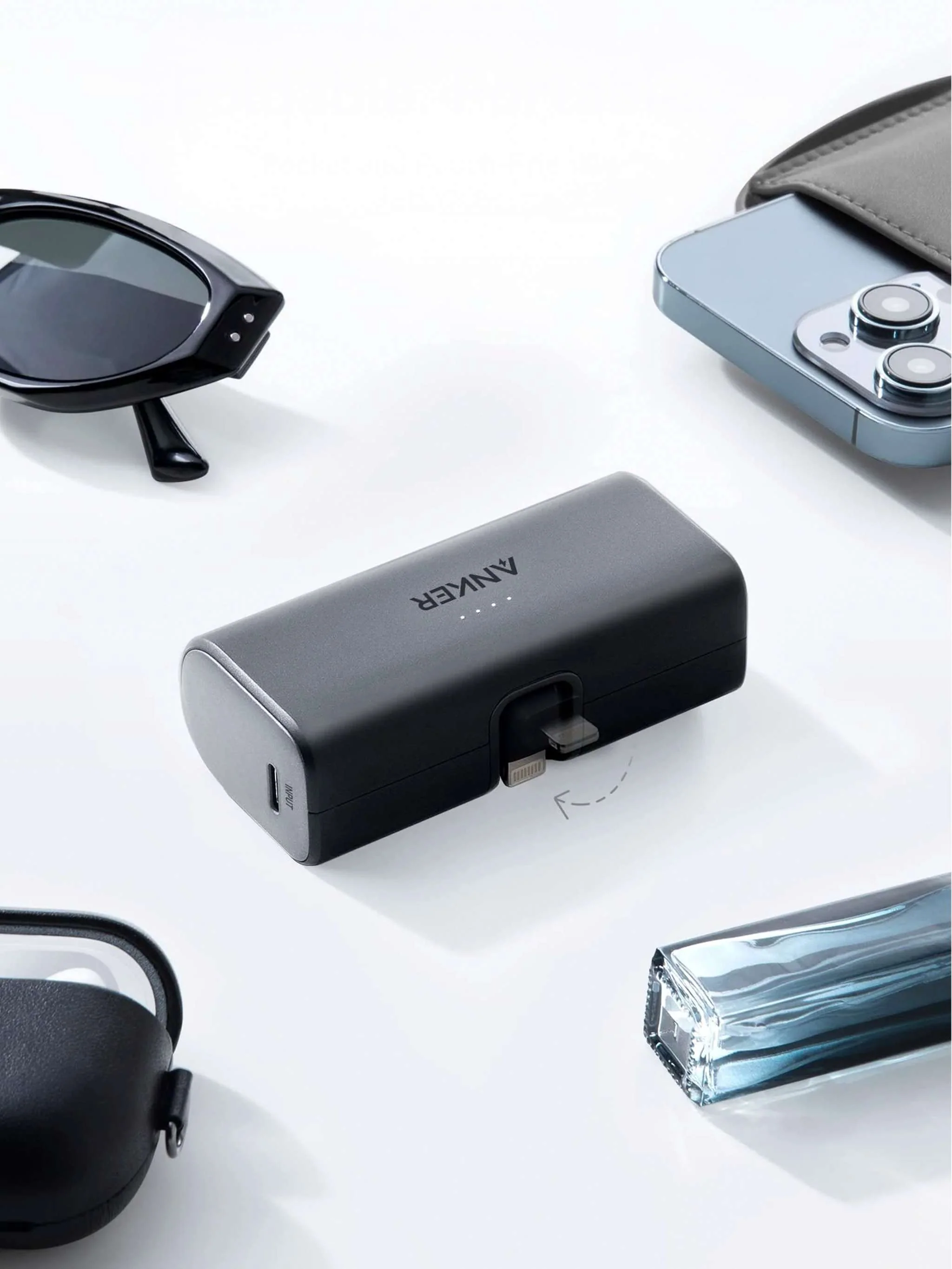 Power bank, Anker Nano 12W con conector Lightning integrado para iPhone - Image 2