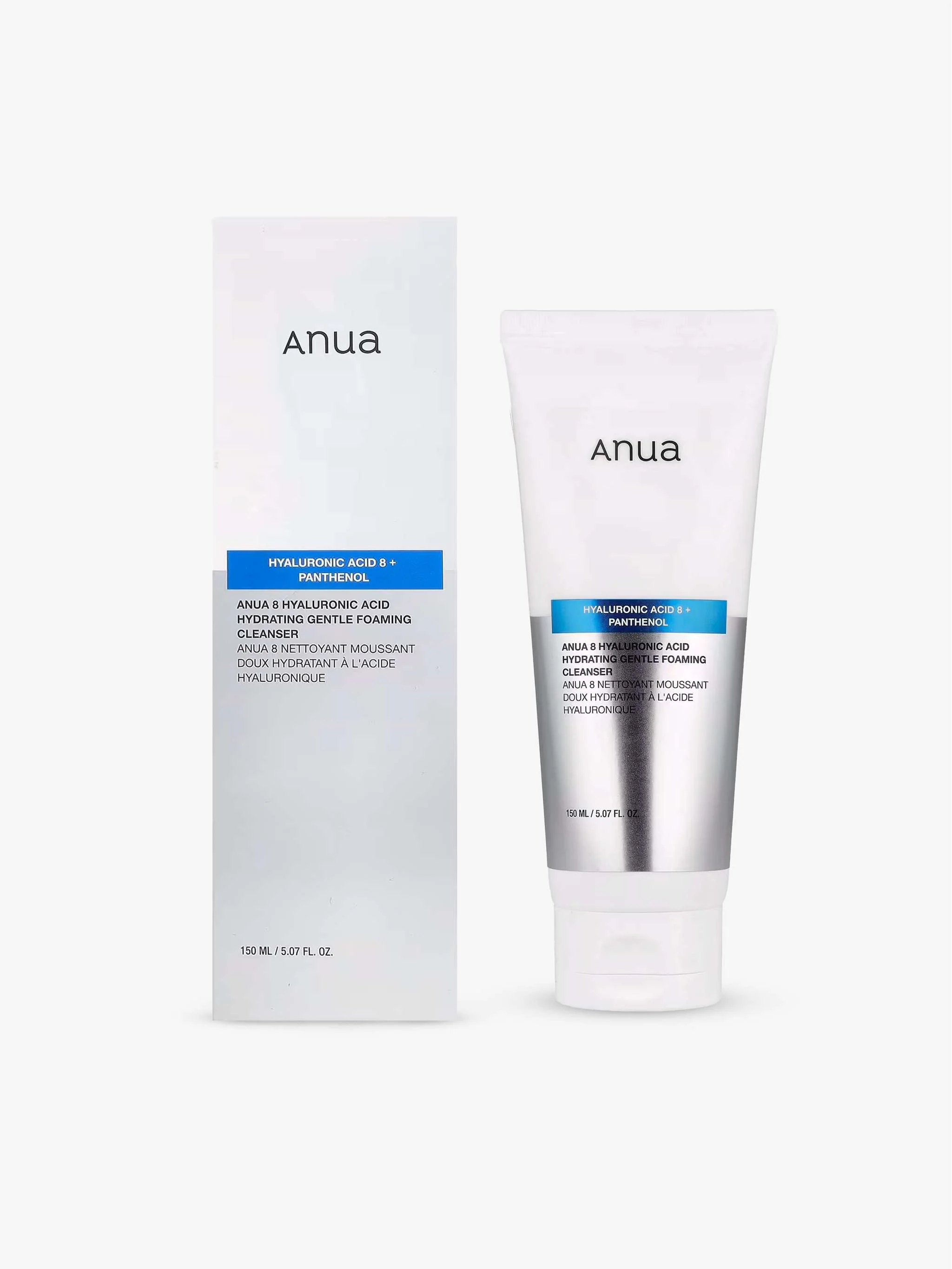 Limpiador suave ANUA Ácido Hialurónico 8 + Pantenol, 150ml - Image 2