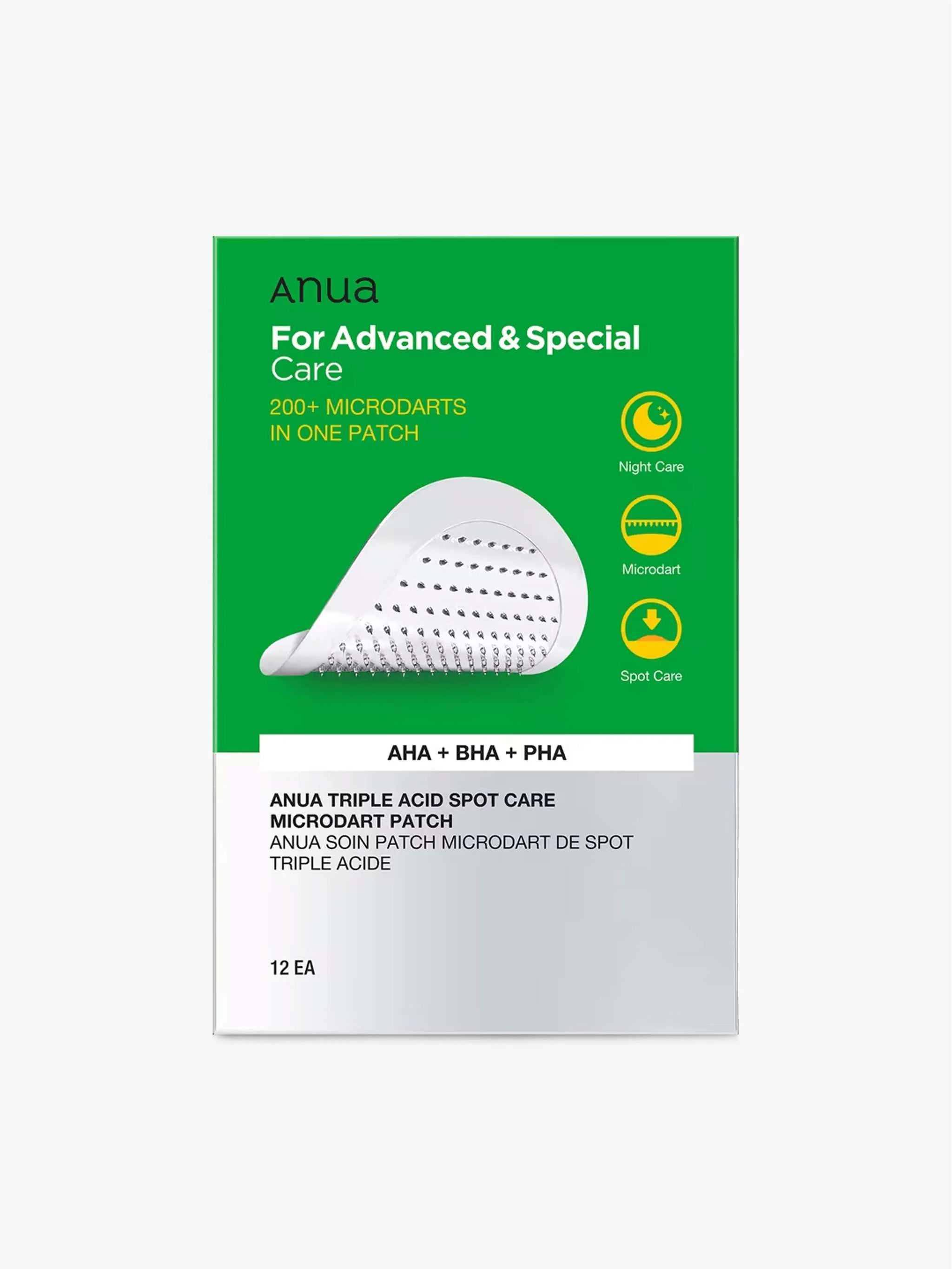 Parche Triple Acid Spot 12pz, tratamiento localizado para manchas e imperfecciones