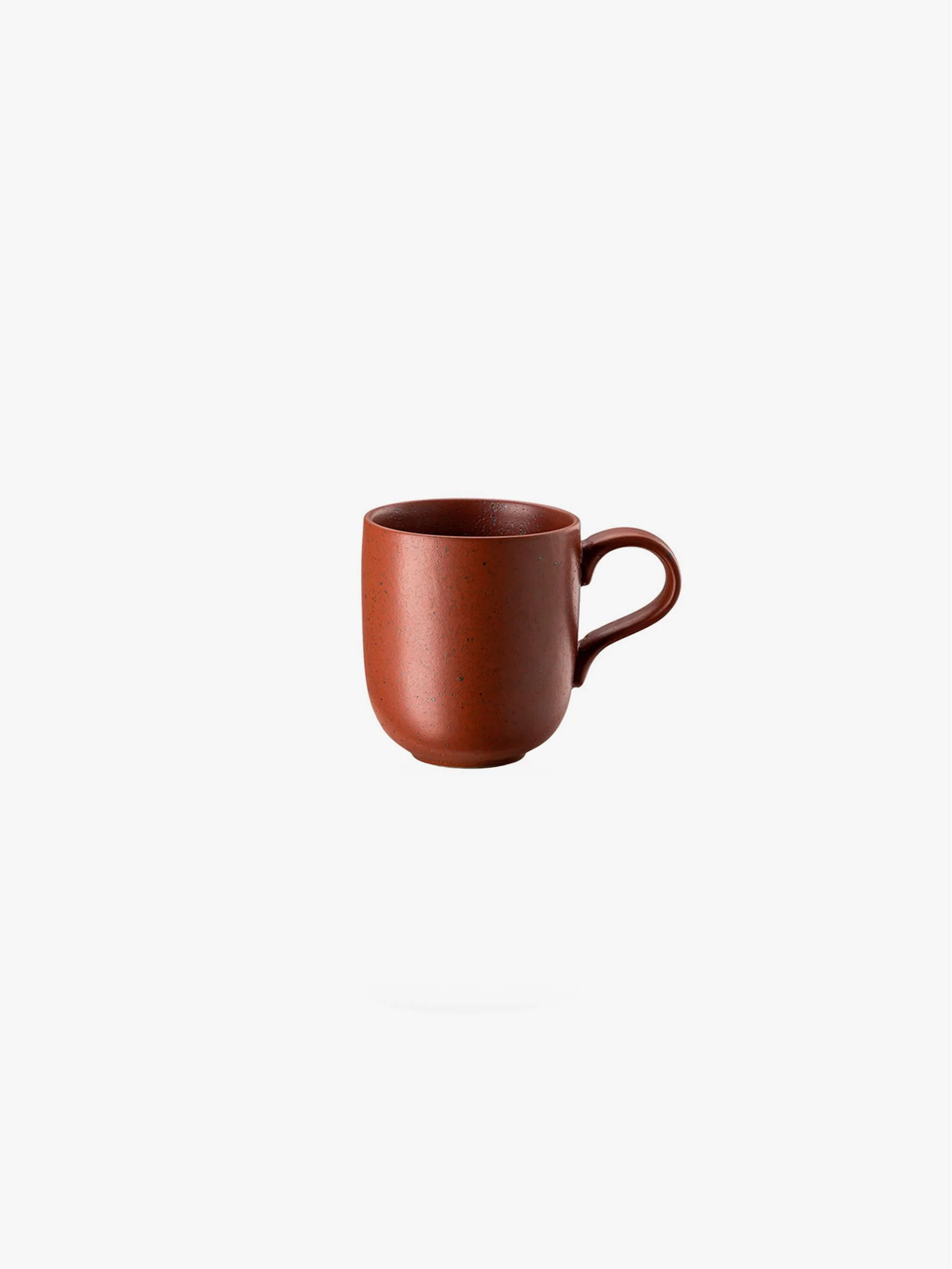 Taza para café con agarre en cerámica, color rojo