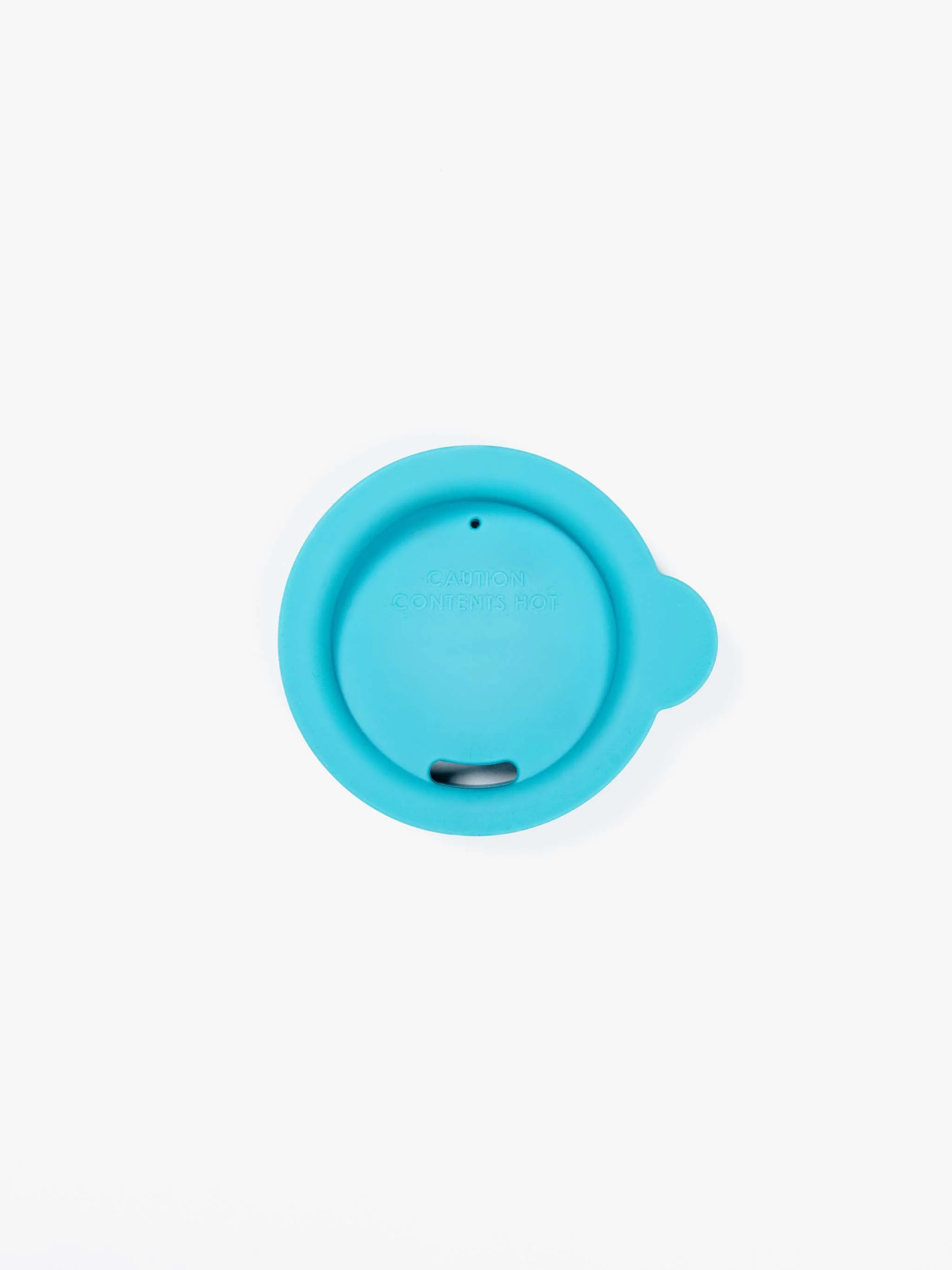 Tapa de silicón para termos, color azul