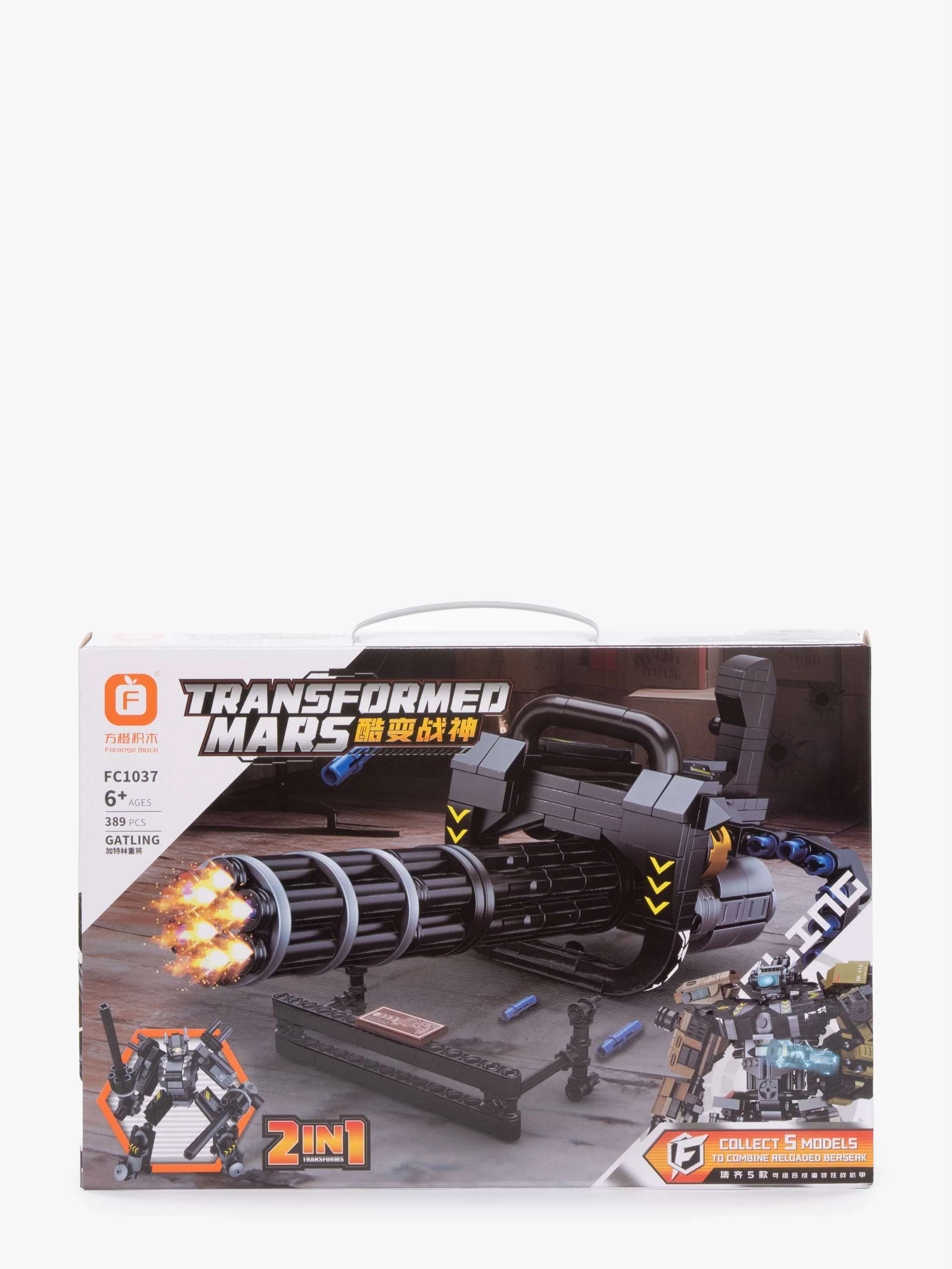 Juguete bloques de construcción Transformed Mars 2 In 1, 389 Pzas, set 2 en 1 y juego temático, para Niños