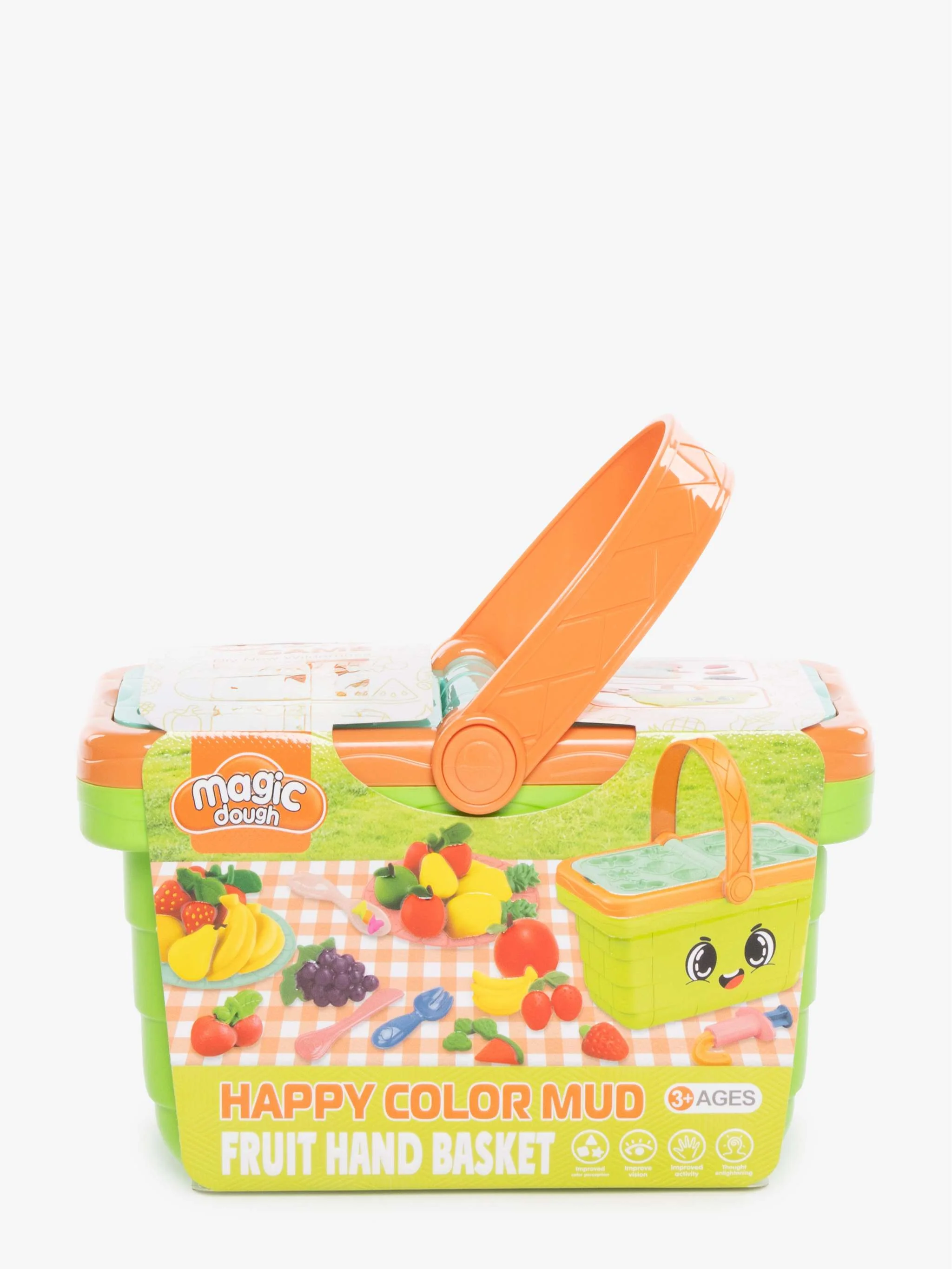 Juguete Canasta de frutas para jugar, accesorio de juego simbólico y aprendizaje de alimentos, para Niña