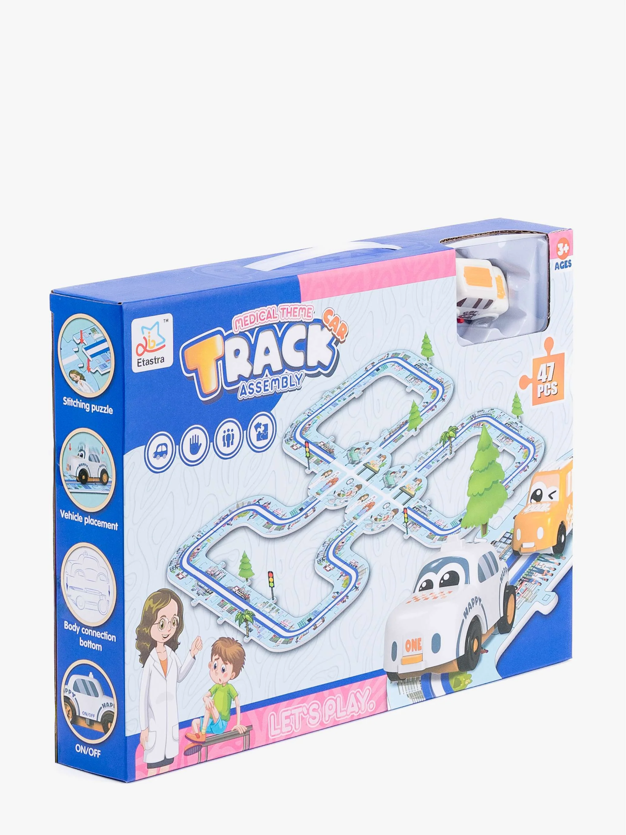 Juguete Conjunto de pistas con tema médico rompecabezas 47 Pzas, set mixto educativo y juego, para Niños - Image 2