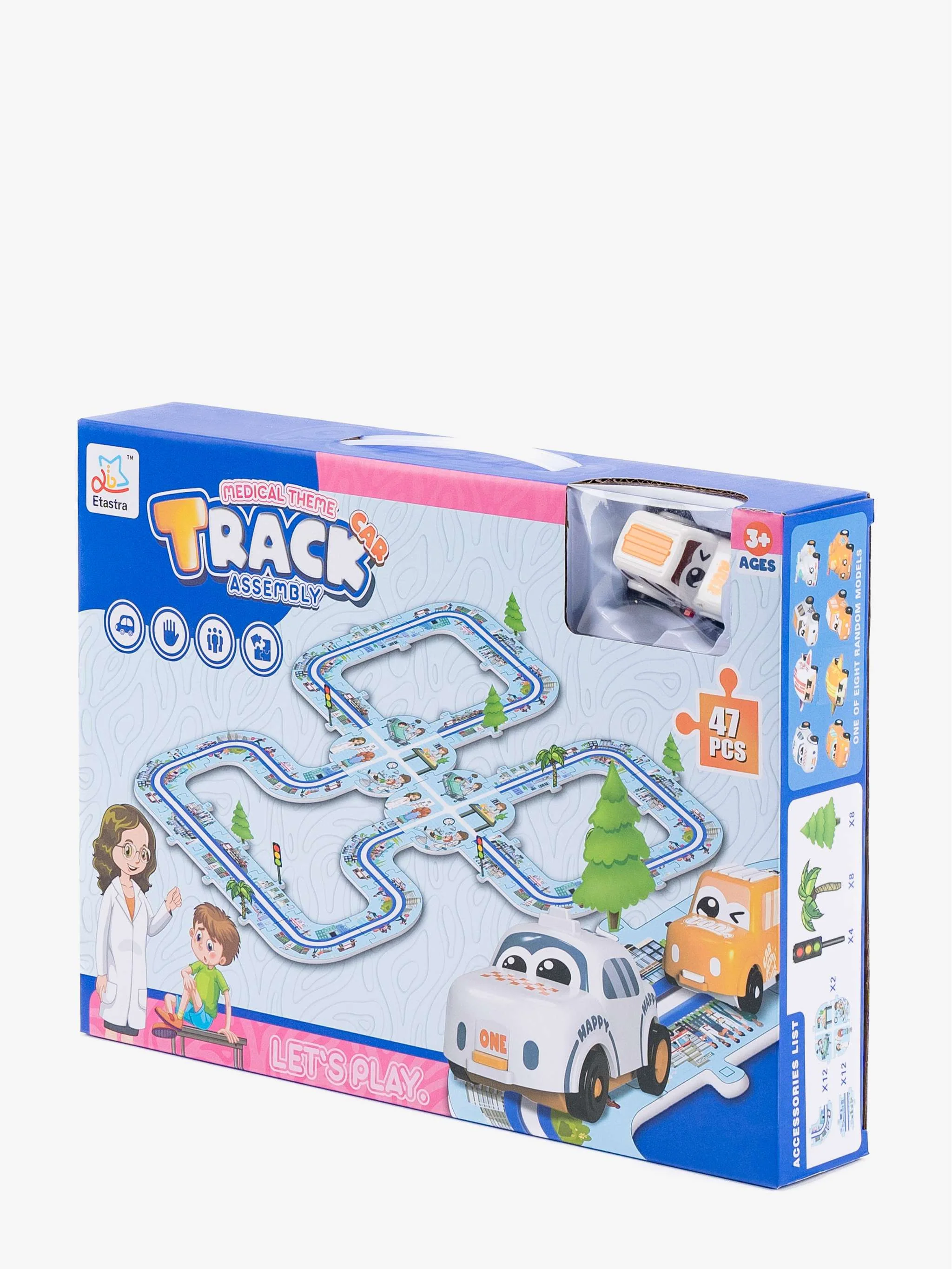 Juguete Conjunto de pistas con tema médico rompecabezas 47 Pzas, set mixto educativo y juego, para Niños - Image 3