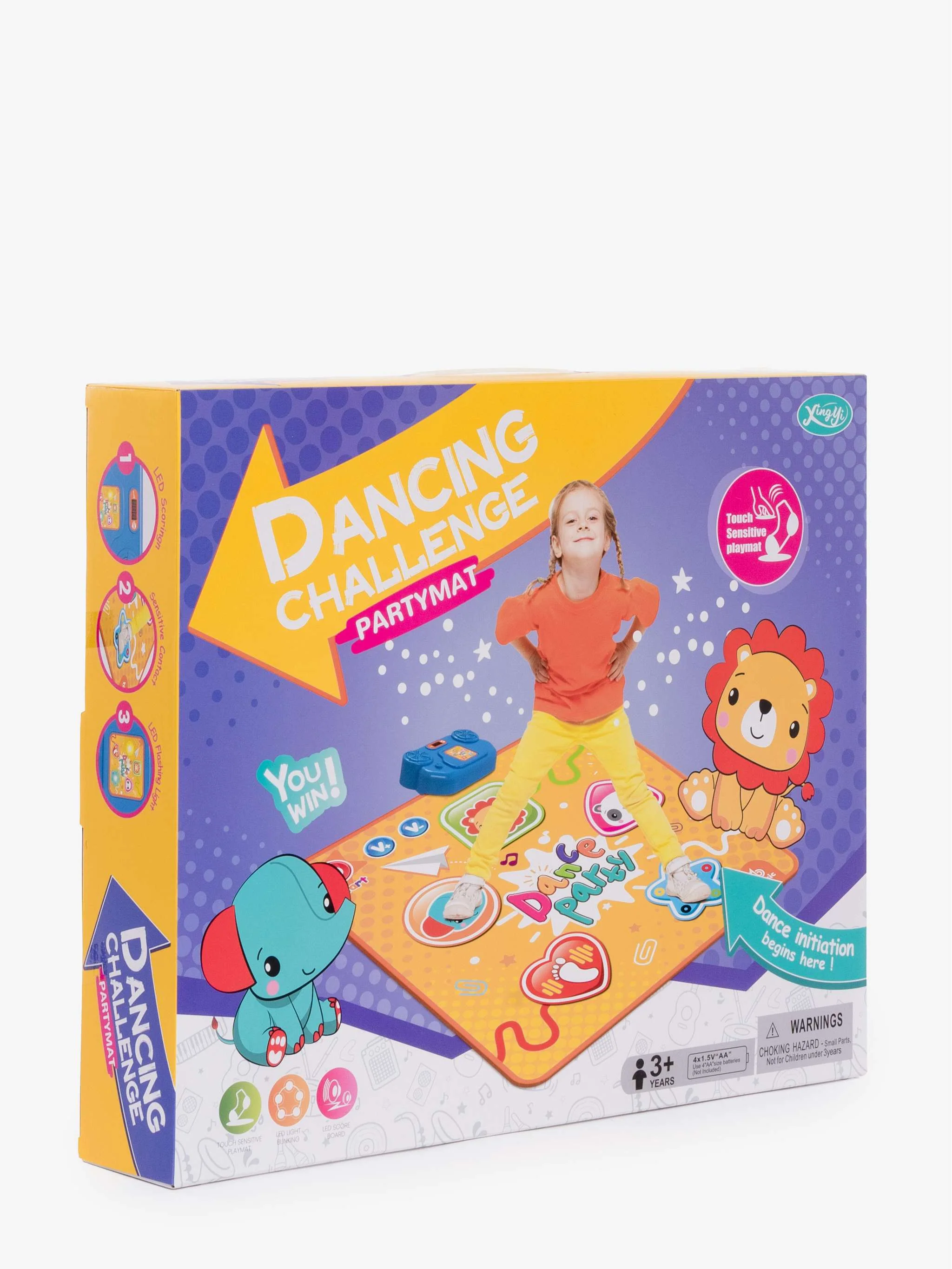 Juguete Dancing Challenge Party Mat, alfombra interactiva de baile y coordinación, para Niños - Image 3