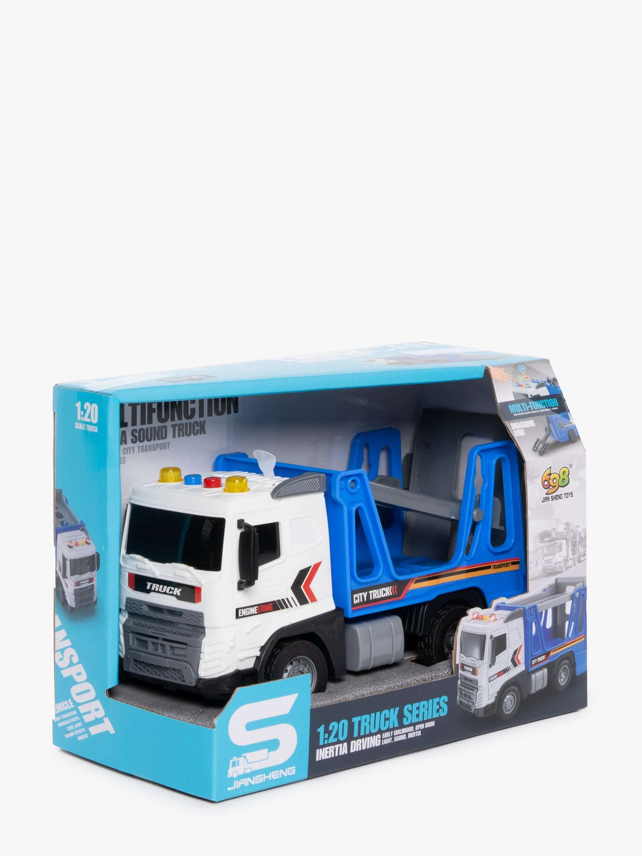 Juguete Friction Truck Car, camión a fricción y juego de transporte, para Niños - Image 2