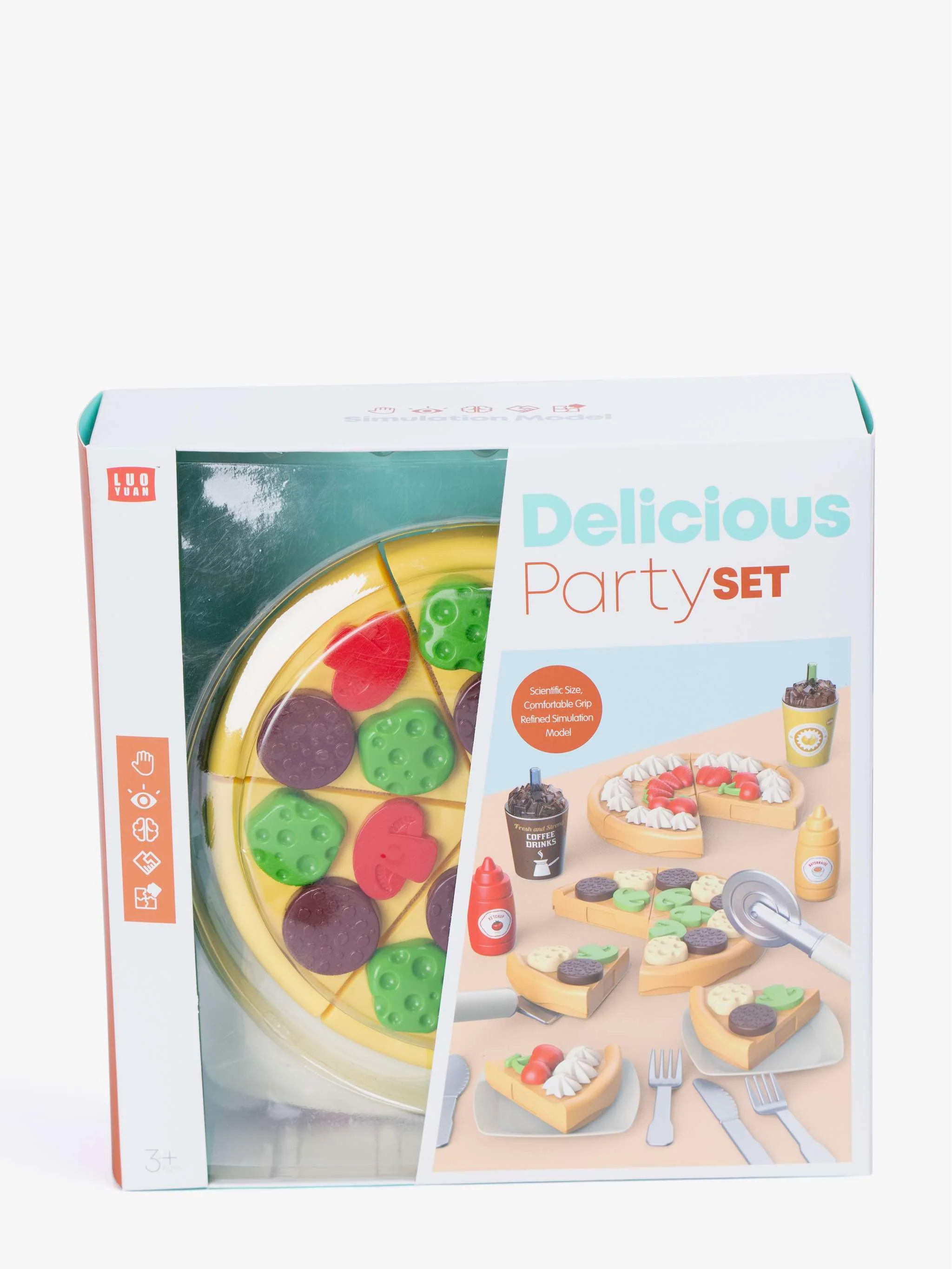 Juguete de Pizza, Pzas con forma geométrica, juego de cocina y aprendizaje, para Niños