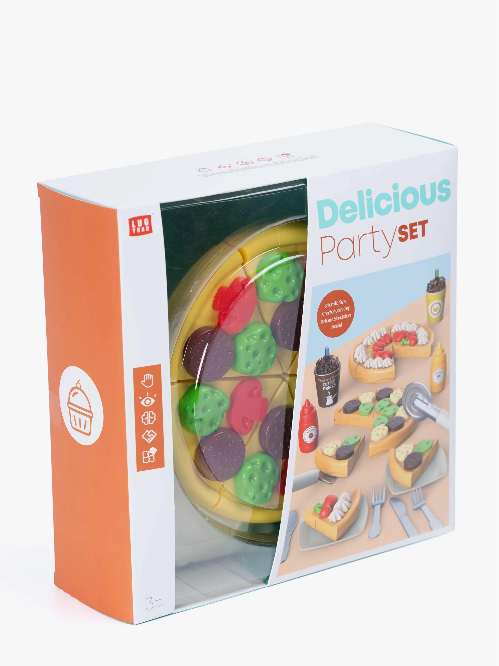 Juguete de Pizza, Pzas con forma geométrica, juego de cocina y aprendizaje, para Niños - Image 2