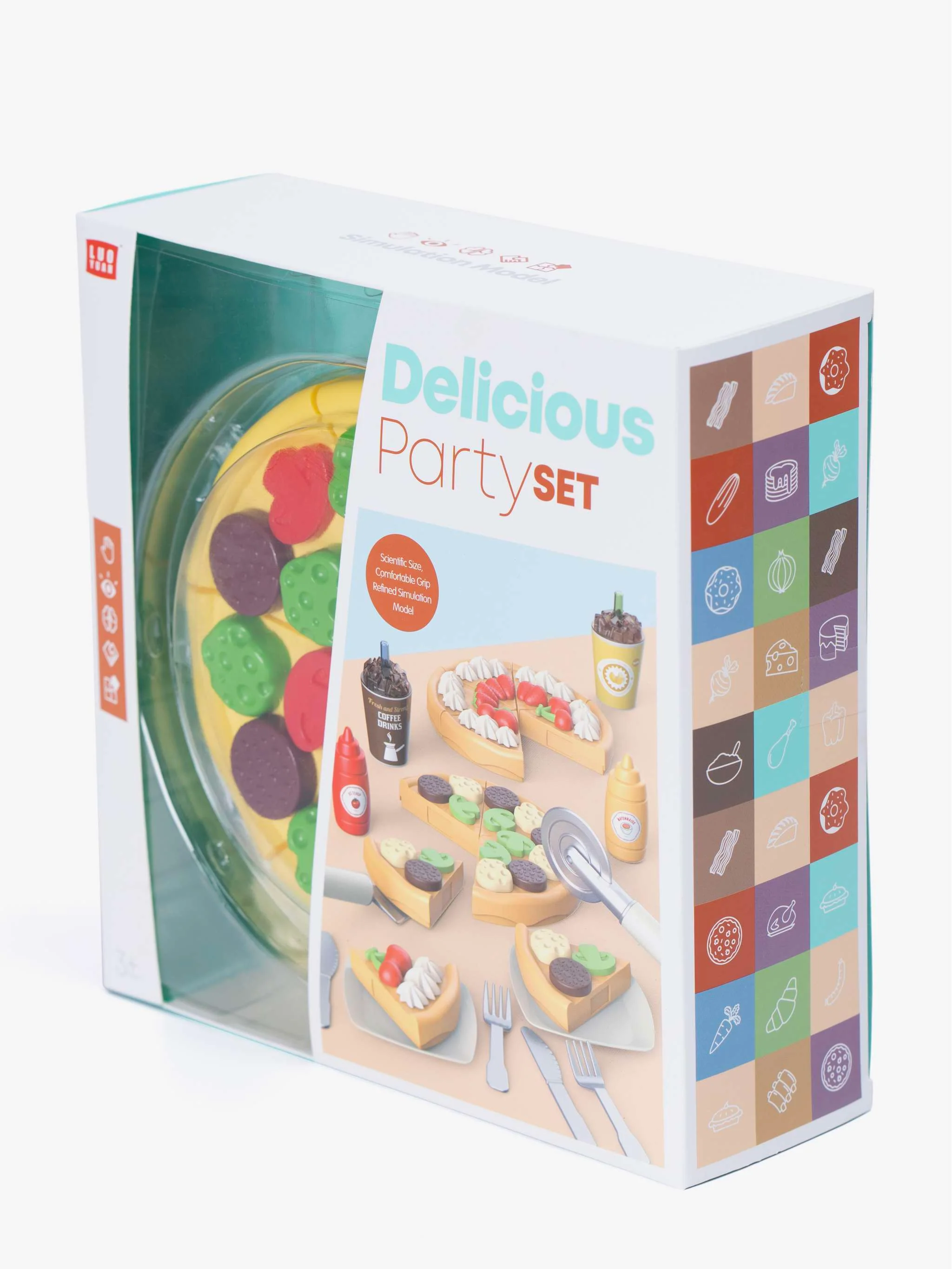 Juguete de Pizza, Pzas con forma geométrica, juego de cocina y aprendizaje, para Niños - Image 3