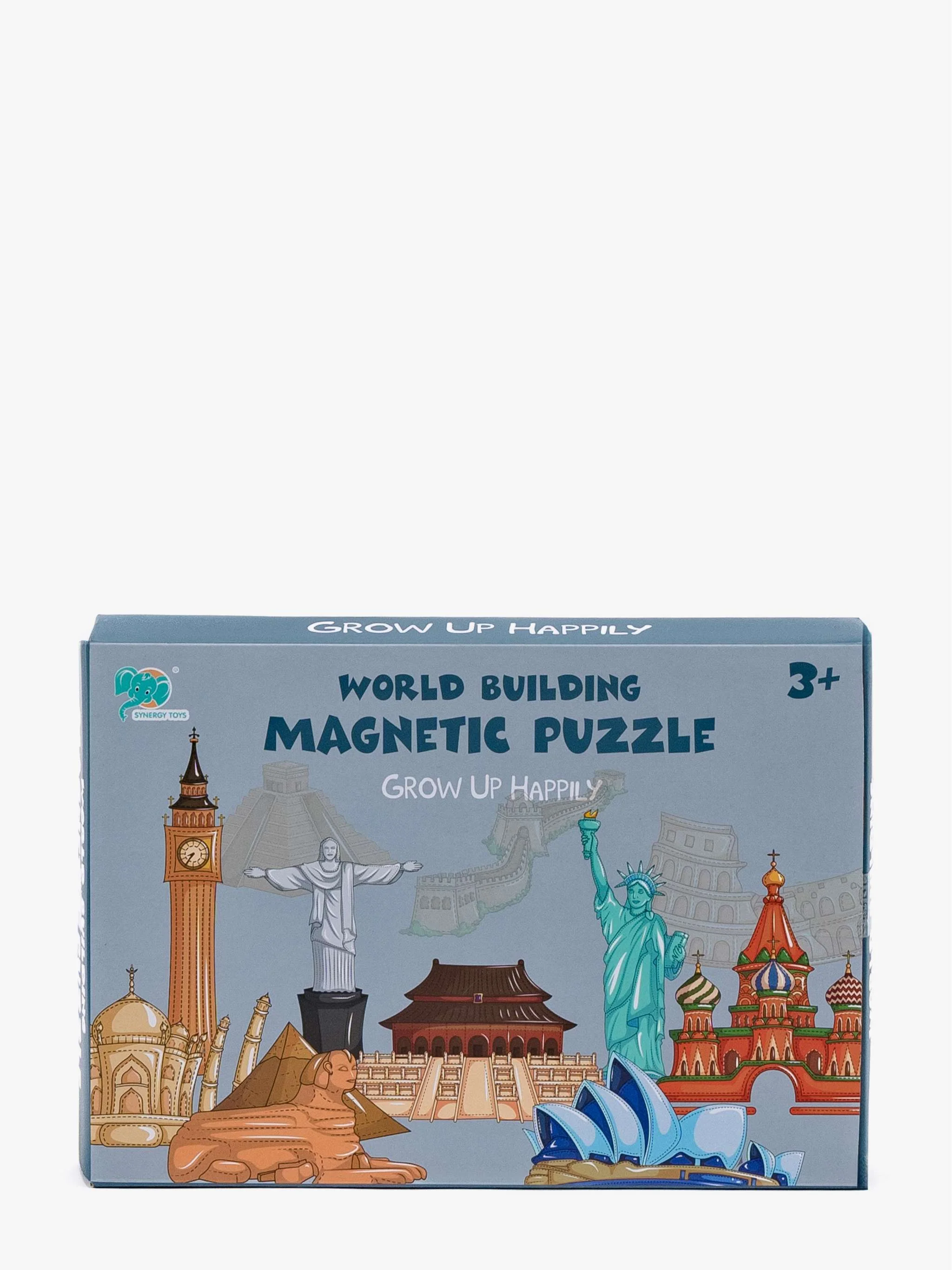 Juguete Rompecabezas magnético - Construcción del mundo, rompecabezas magnético educativo, para Niños
