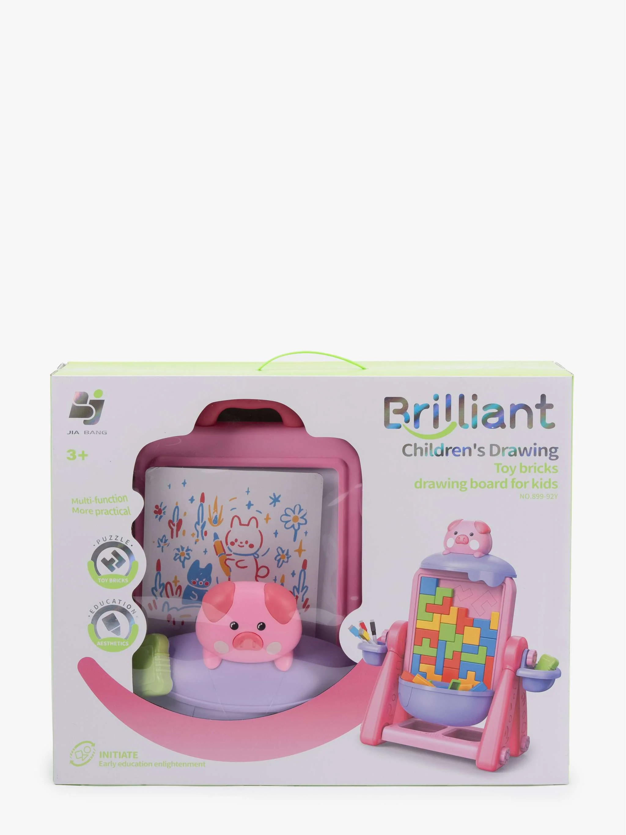 Juguete Tablero de dibujo tridimensional de ladrillos Para Niños - Cerdo, juego constructivo y dibujo, para Niños