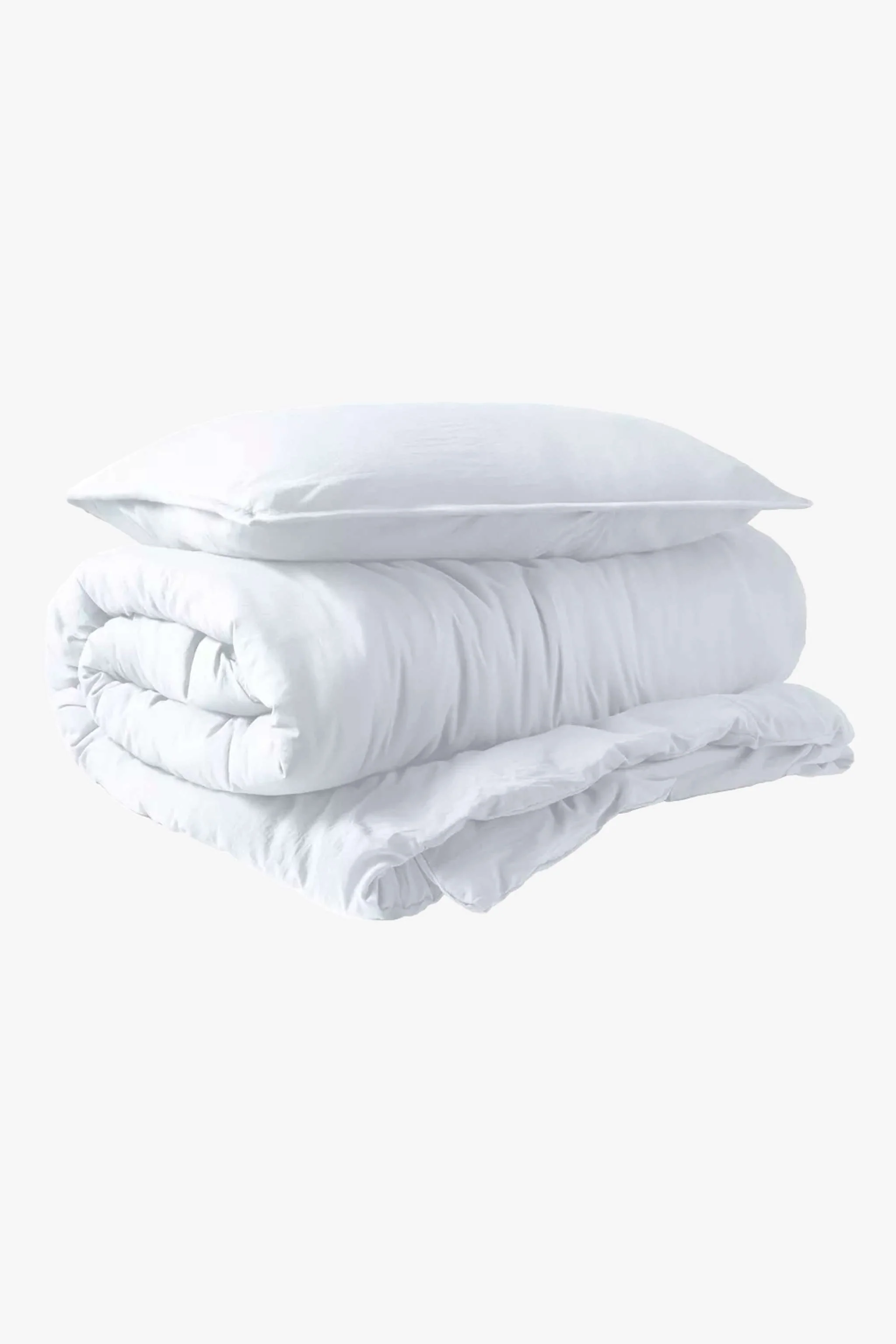 Cubre duvet Twin size, color blanco