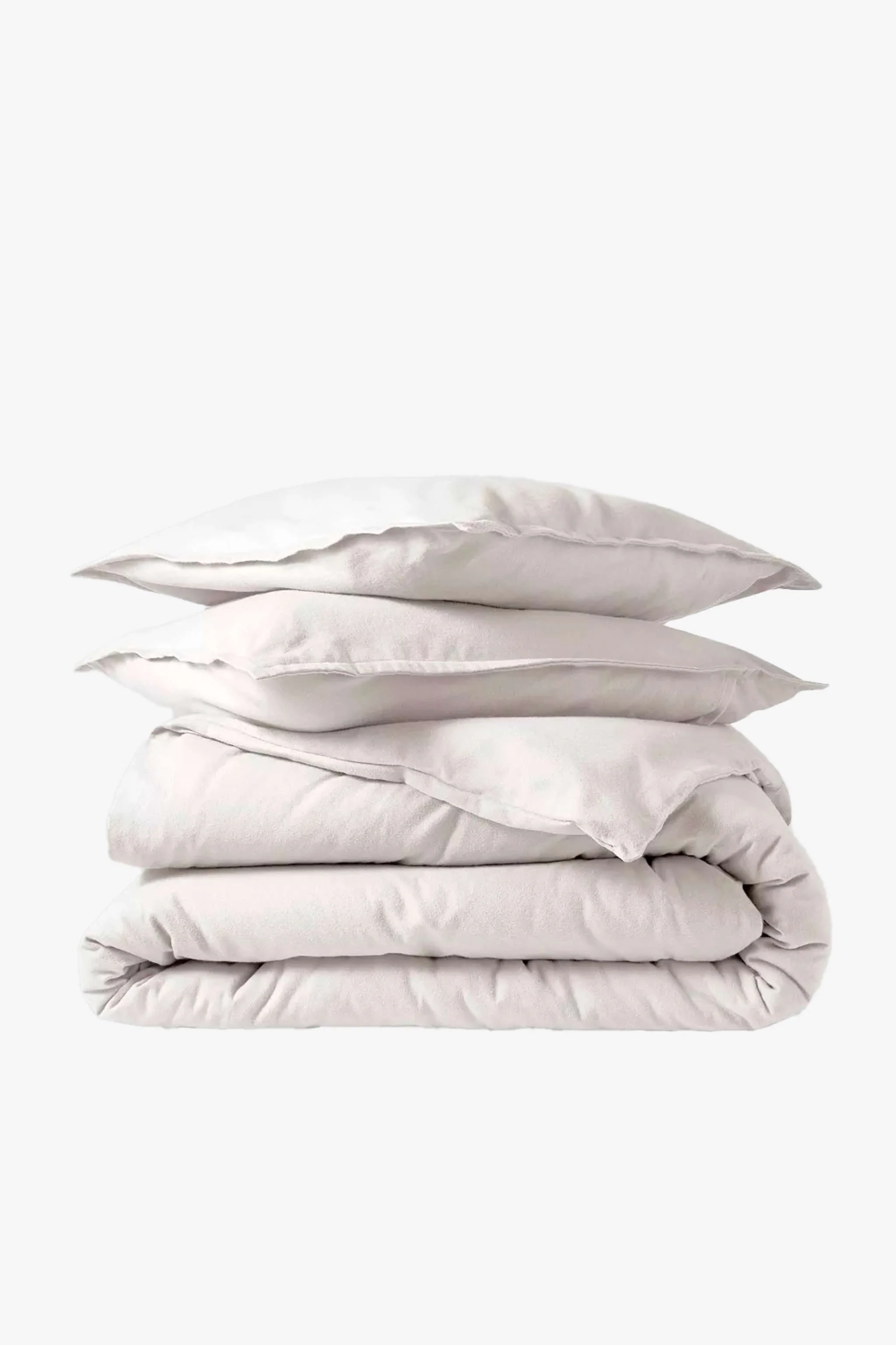 Set King/Cal King size cubre duvet y juego de fundas de almohada, color blanco
