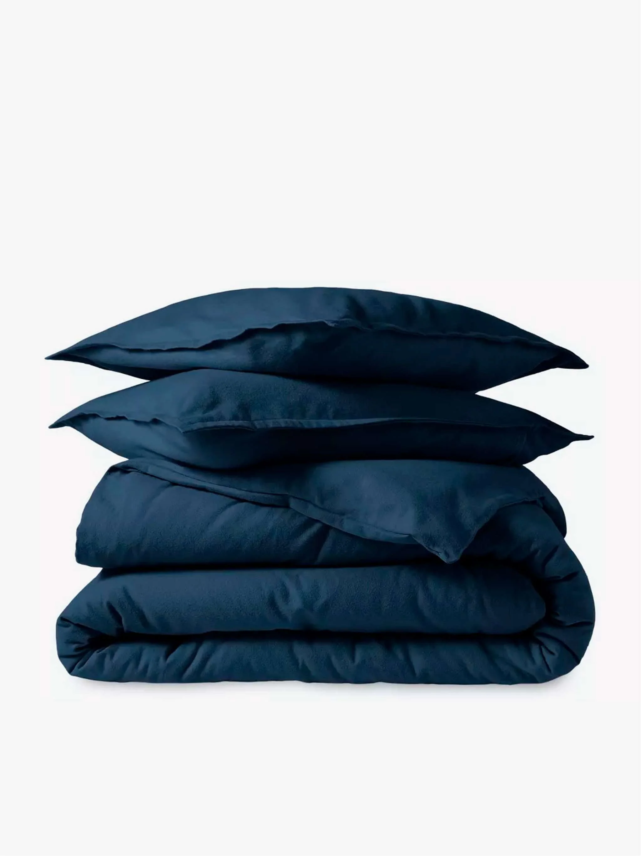 Set King/Cal King size cubre duvet y juego de fundas de almohada, color azul marino