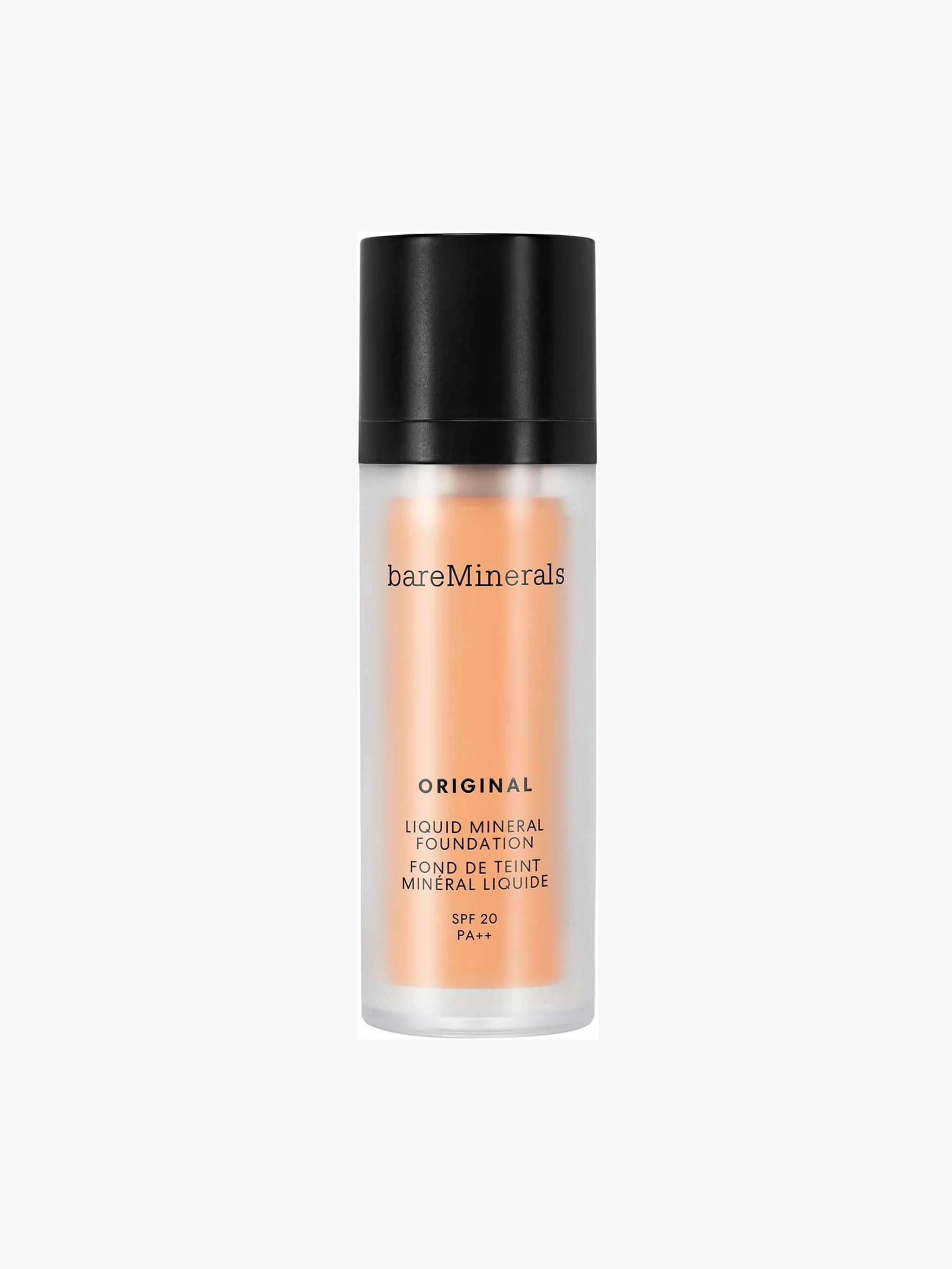 Base líquida mineral SPF20 Golden Tan, cobertura media y tono cálido, color Golden Tan