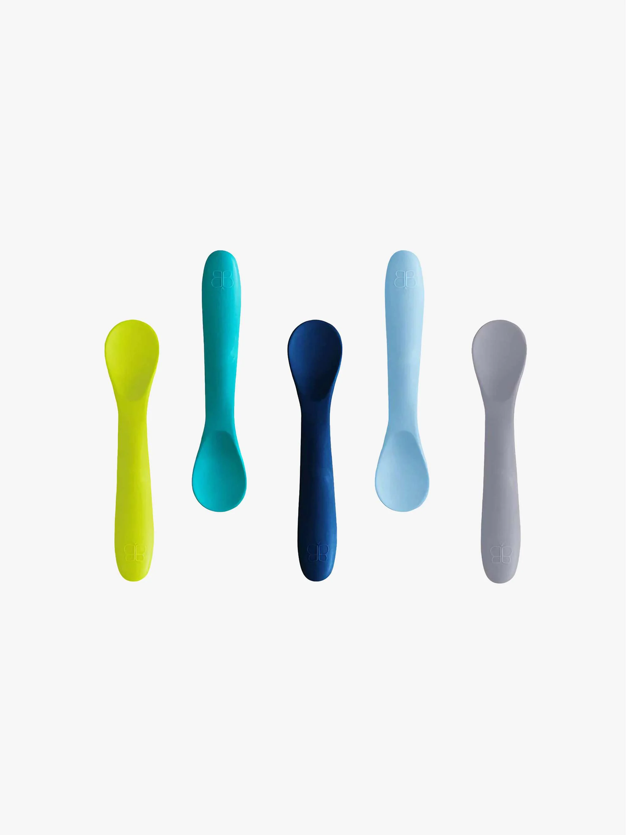 Cucharas de silicona - Azul, Gris, Verde
