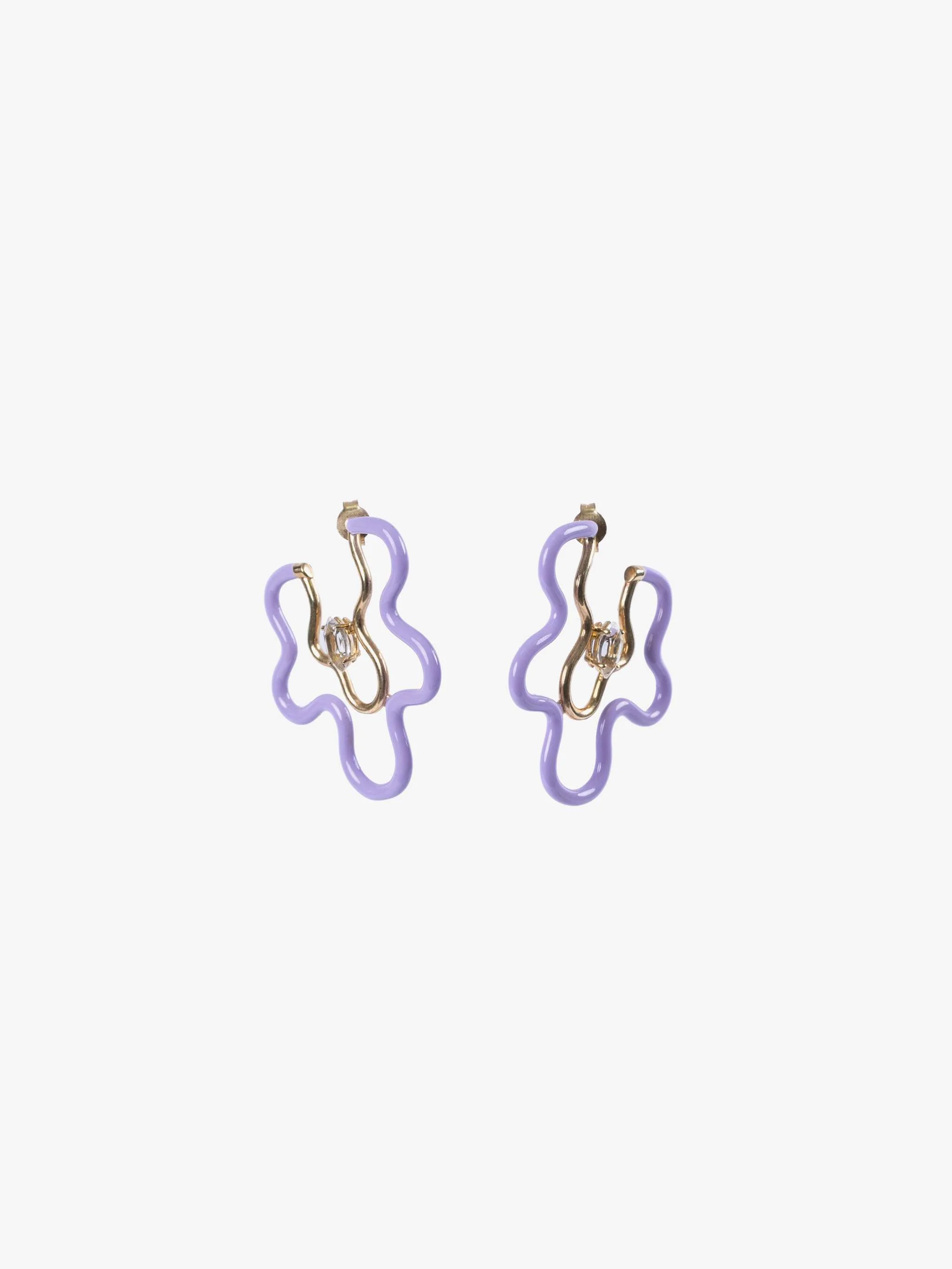 Zarcillos Flower Hoops
