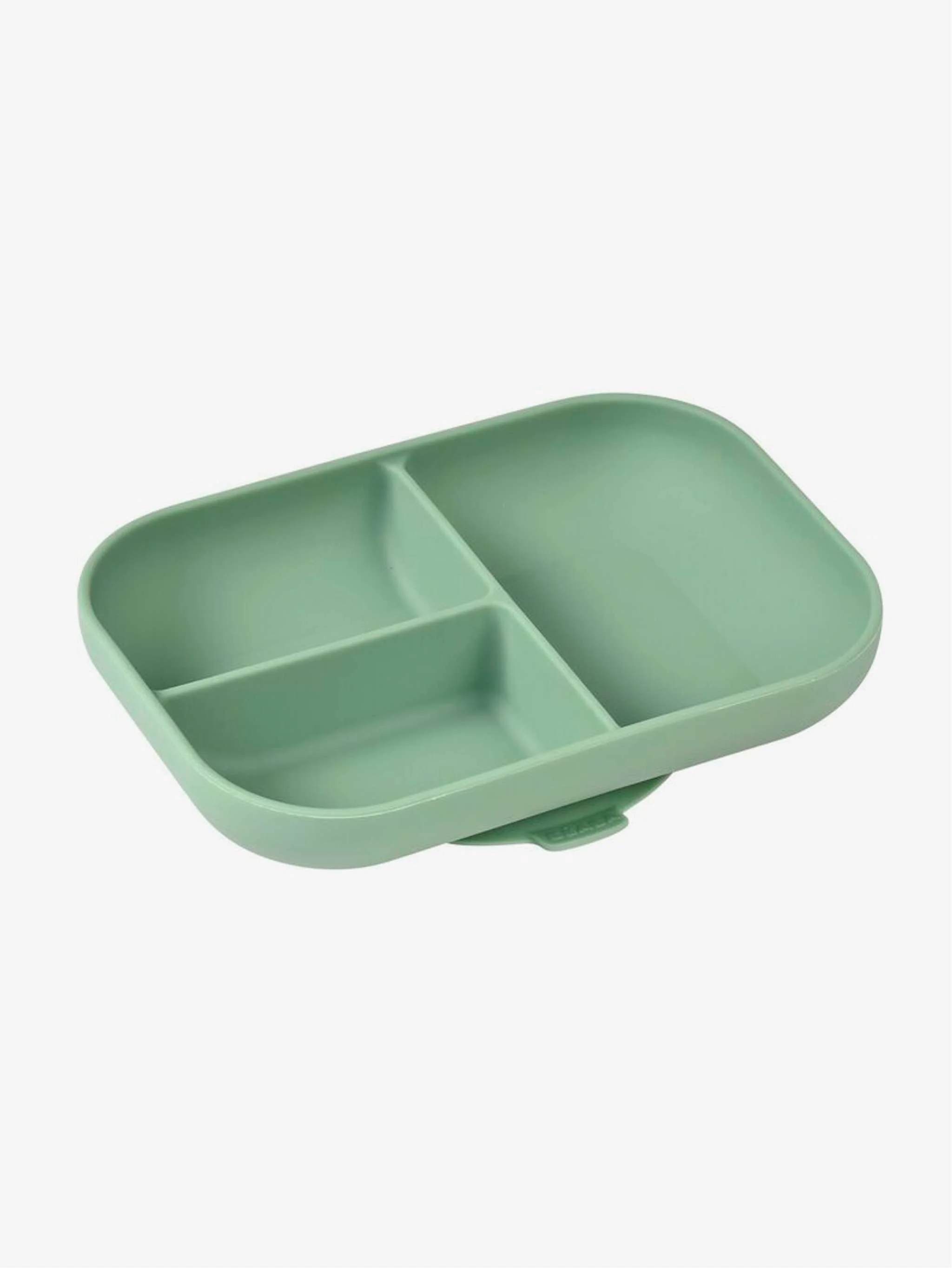 Plato de silicona con compartimiento