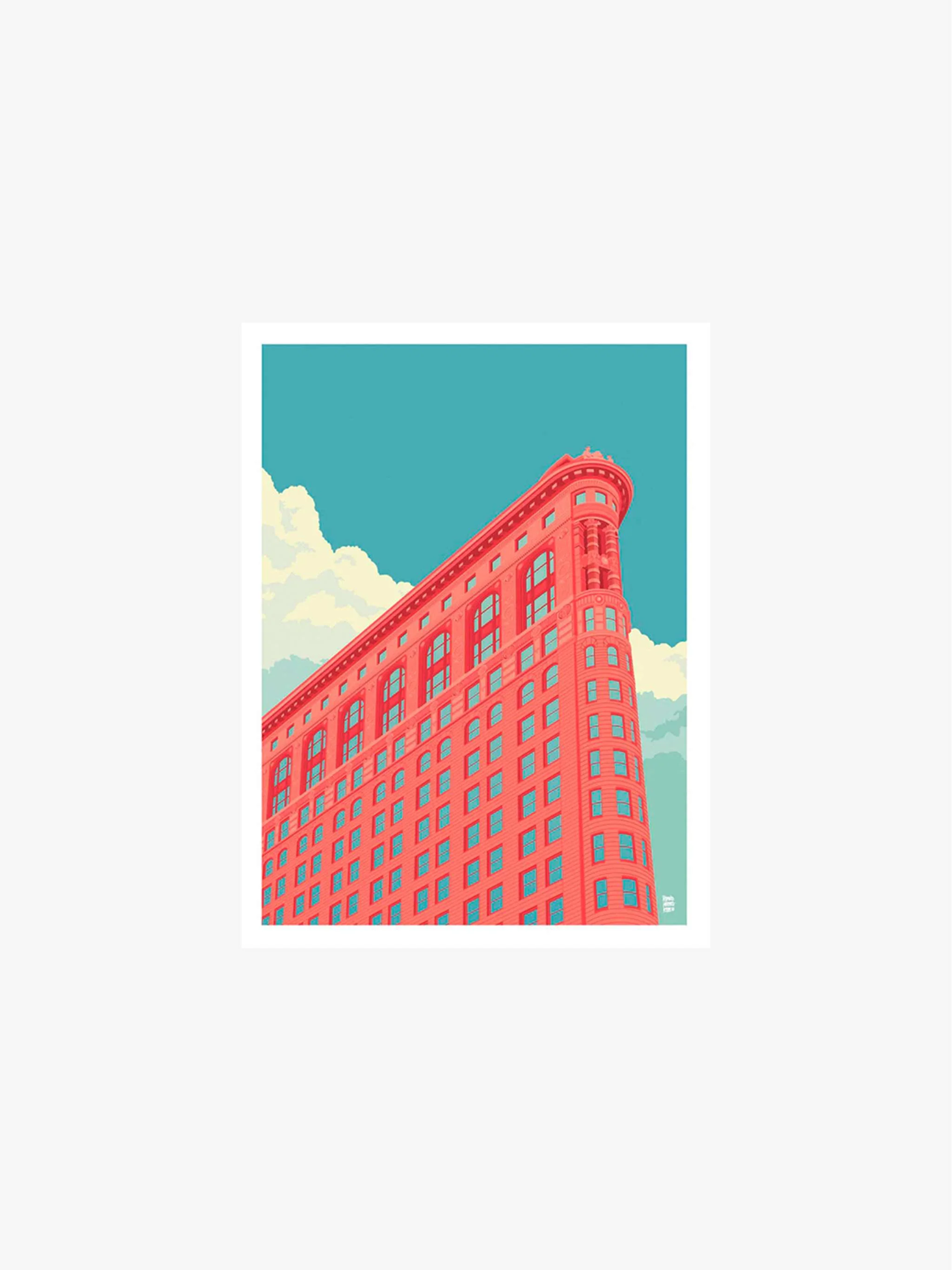 Cuadro decorativo, Remko Heemskerk - NYC Flatiron Building, tamaño 40x60 cm
