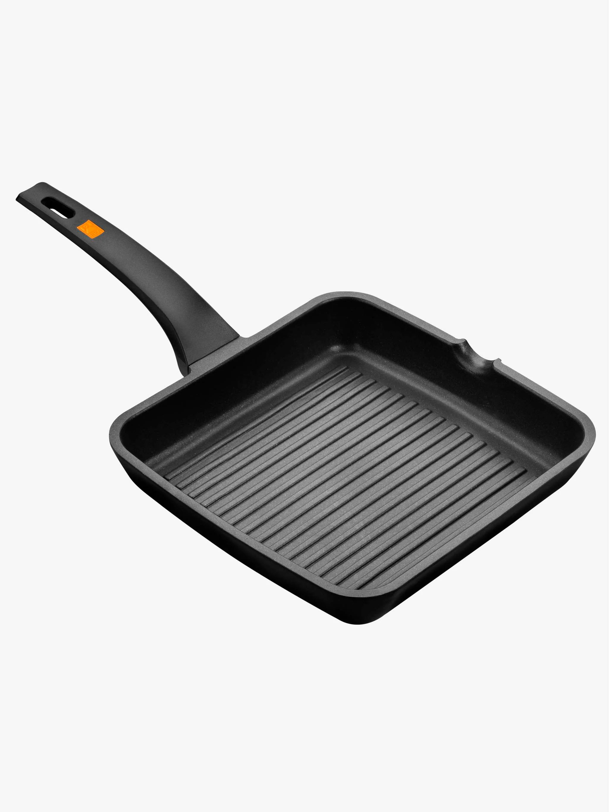 Grill con rayas, Efficient, tamaño 28 cm, color naranja