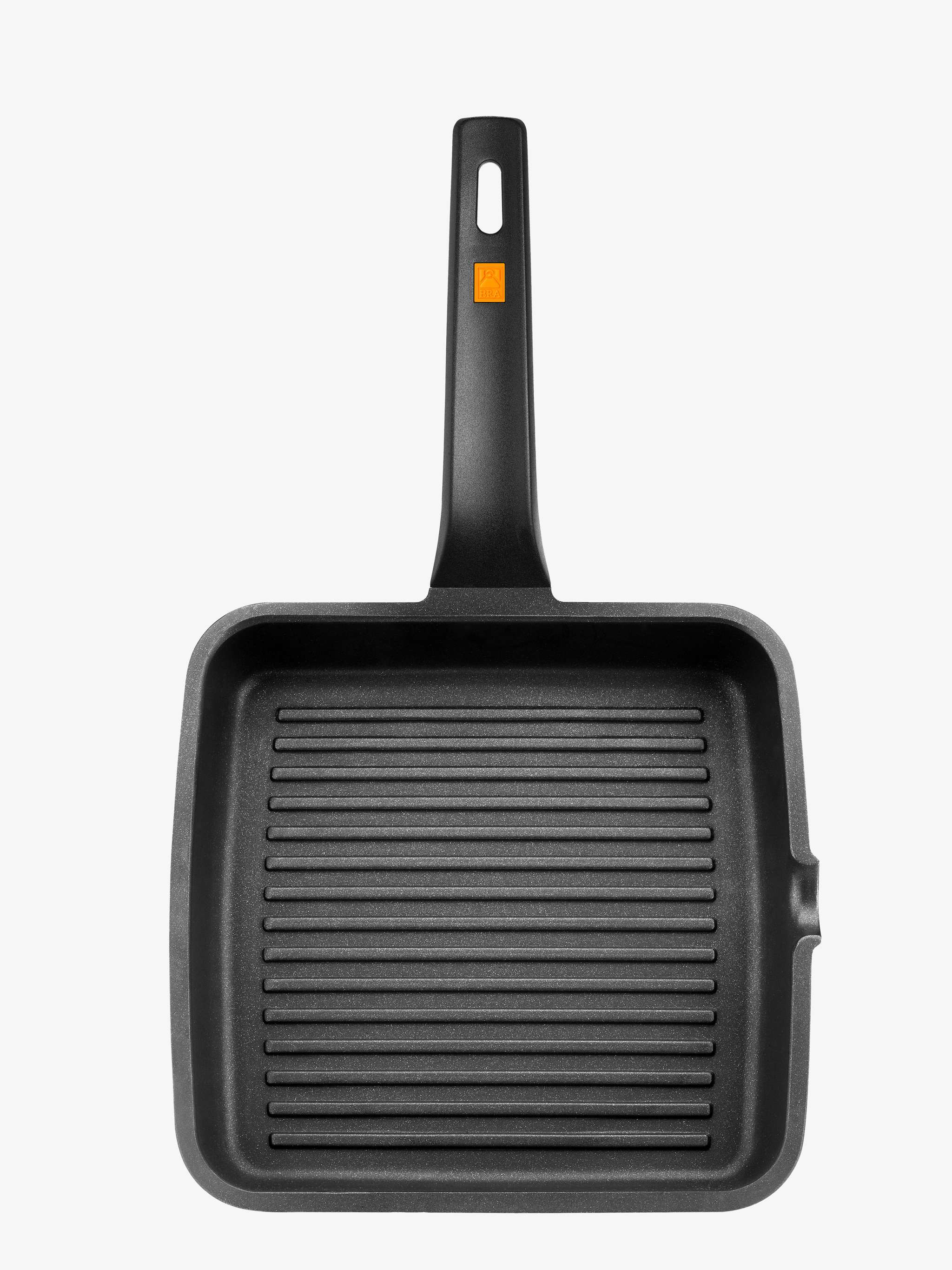 Grill con rayas, Efficient, tamaño 28 cm, color naranja - Image 2