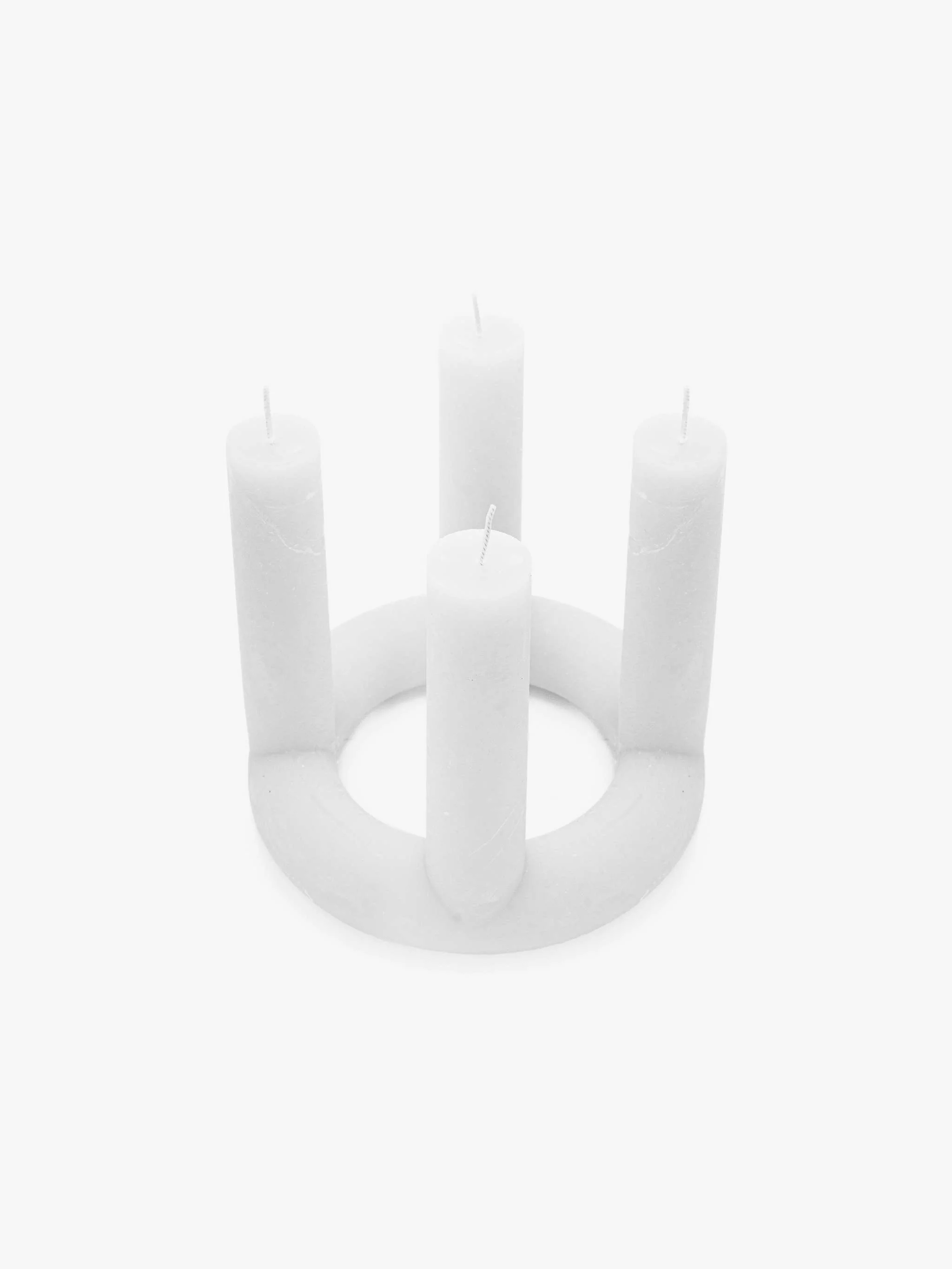 Vela escultura decorativa, Lucille, color blanco - Image 2