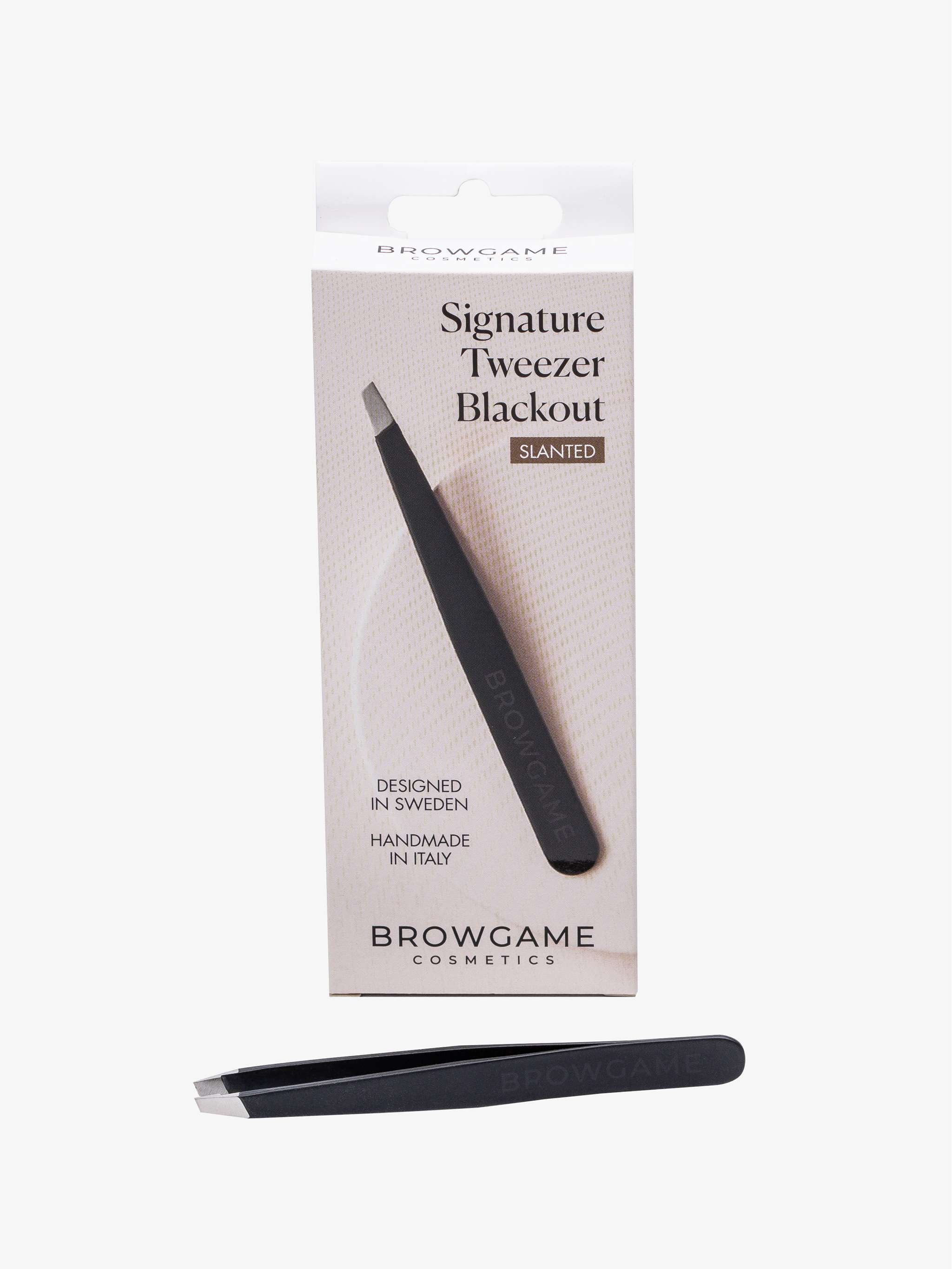 Pinza de cejas negro, punta sesgada y agarre cómodo - Image 5