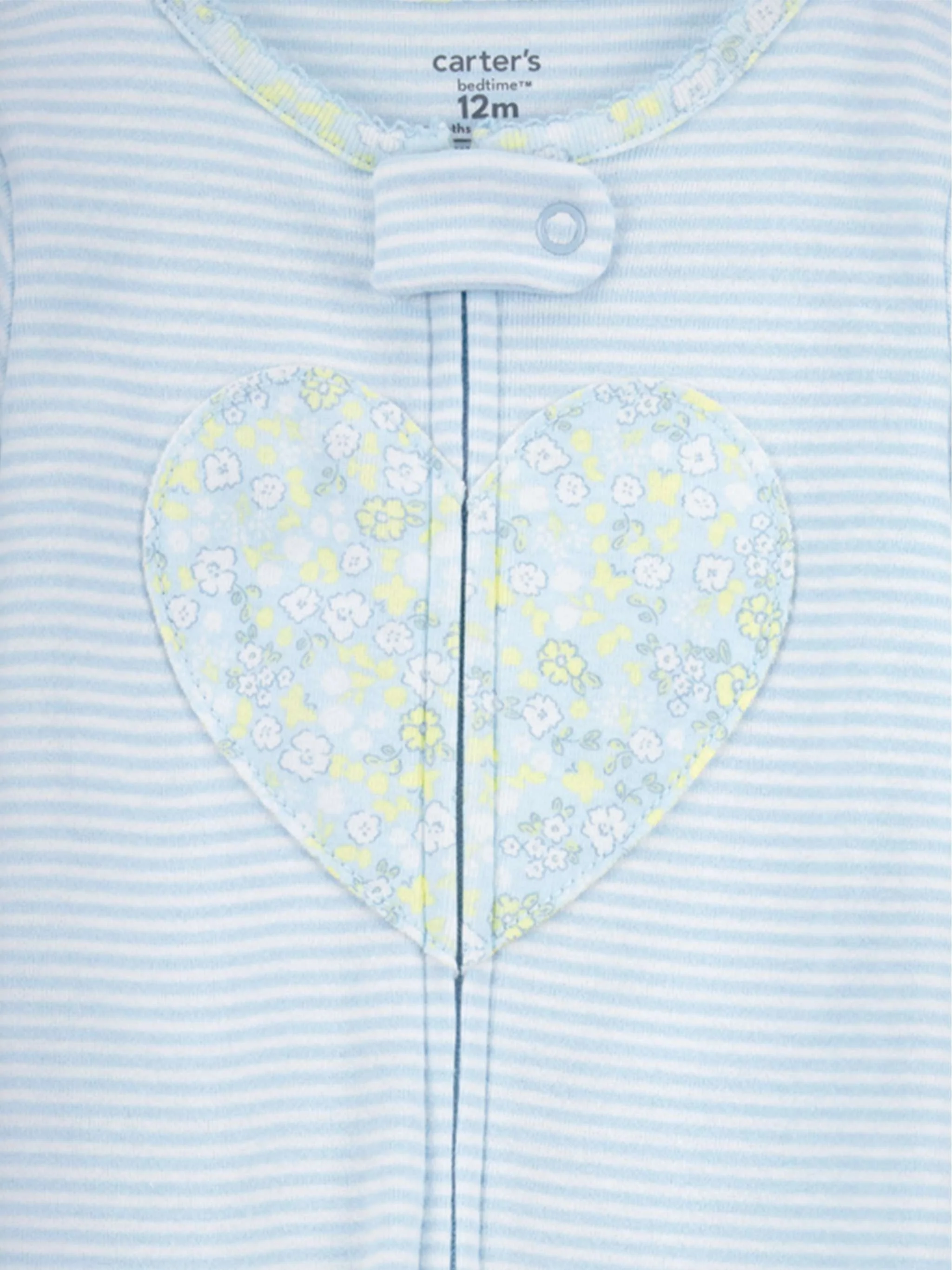 Enterizo Stripe Heart, color azul claro, para Niña - Image 2