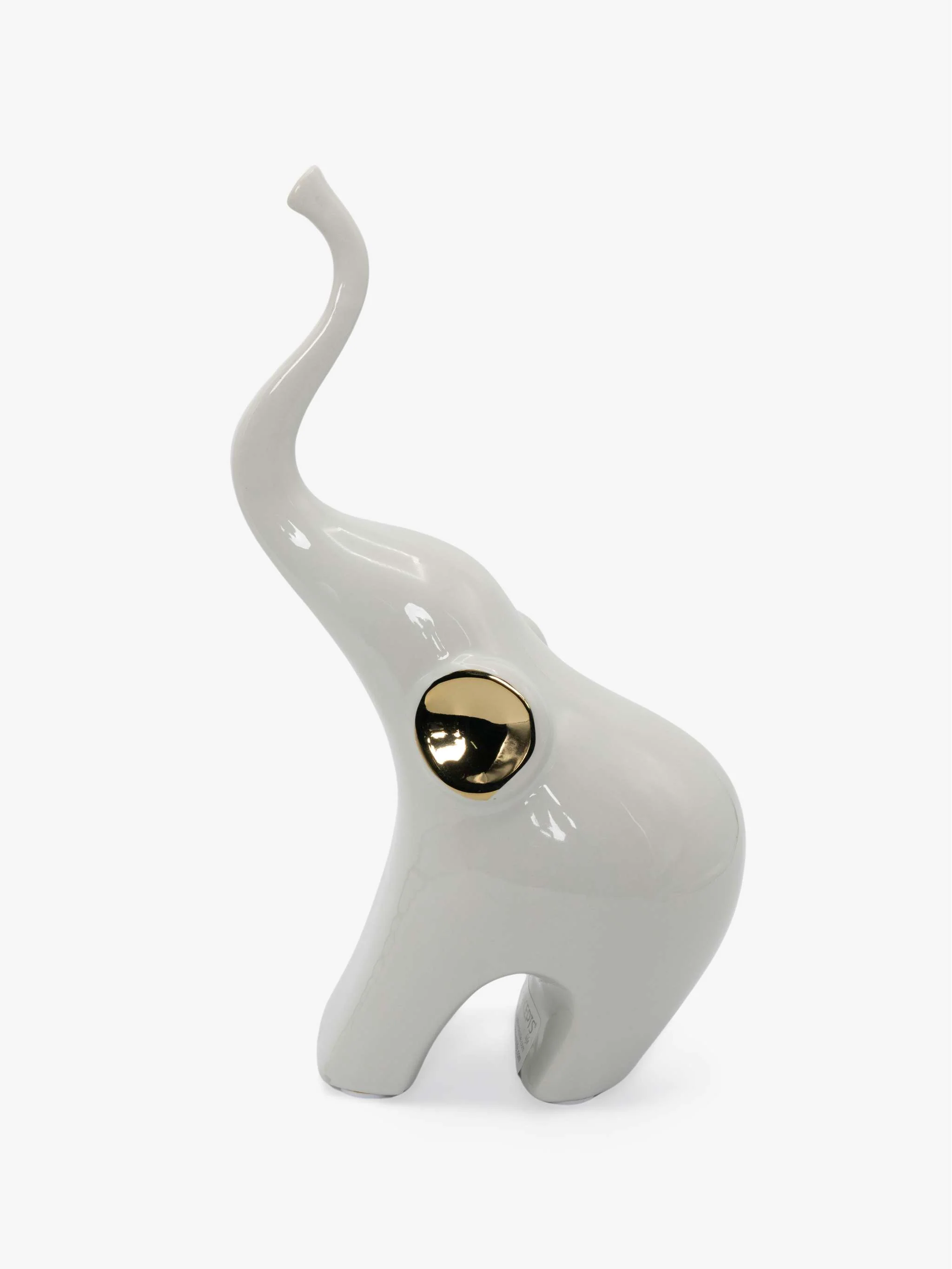 Adorno decorativo con forma de Elefante, color blanco, tamaño 15 x 27 cm - Image 3