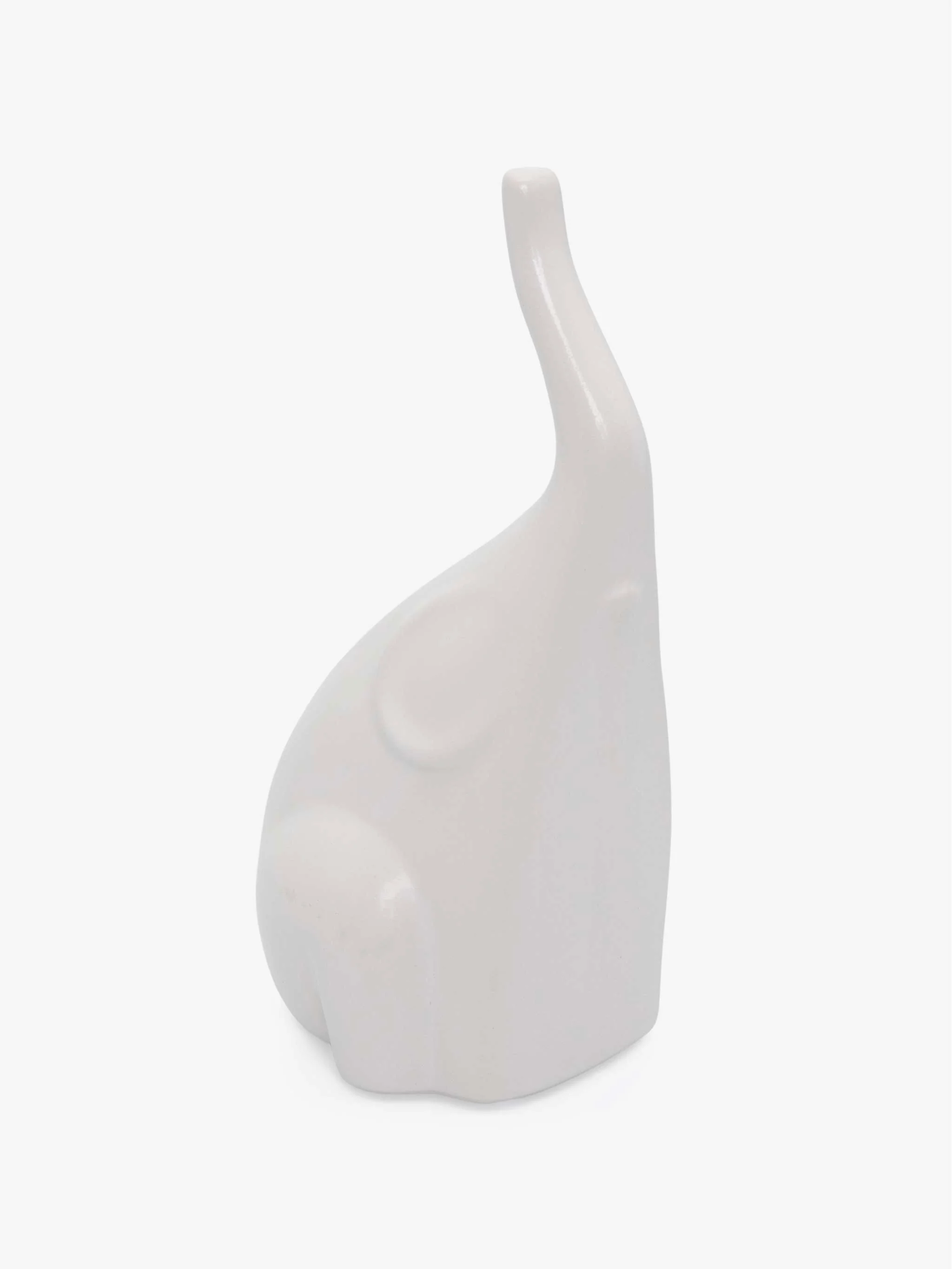 Adorno decorativo con forma de Elefante, color blanco, tamaño 9 x 17.5 cm - Image 2