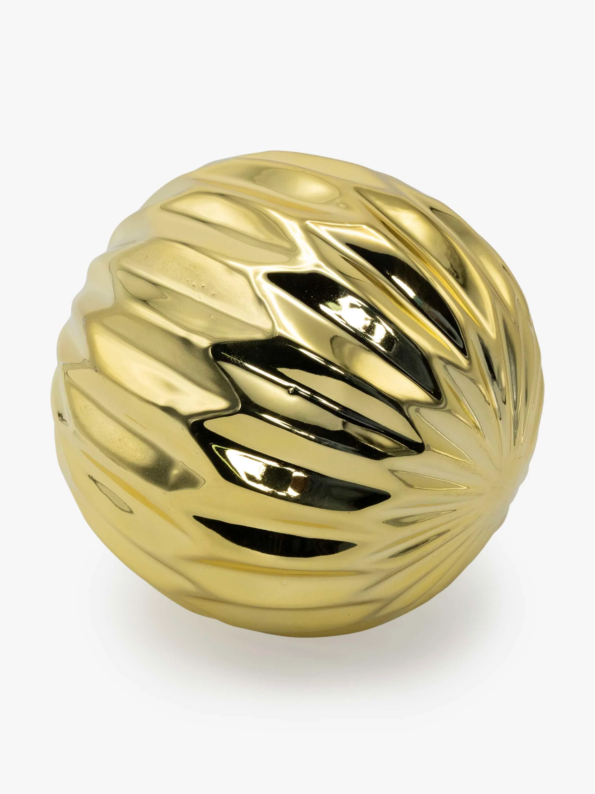 Esfera decorativa, color dorado, tamaño 12 x 12 cm - Image 2