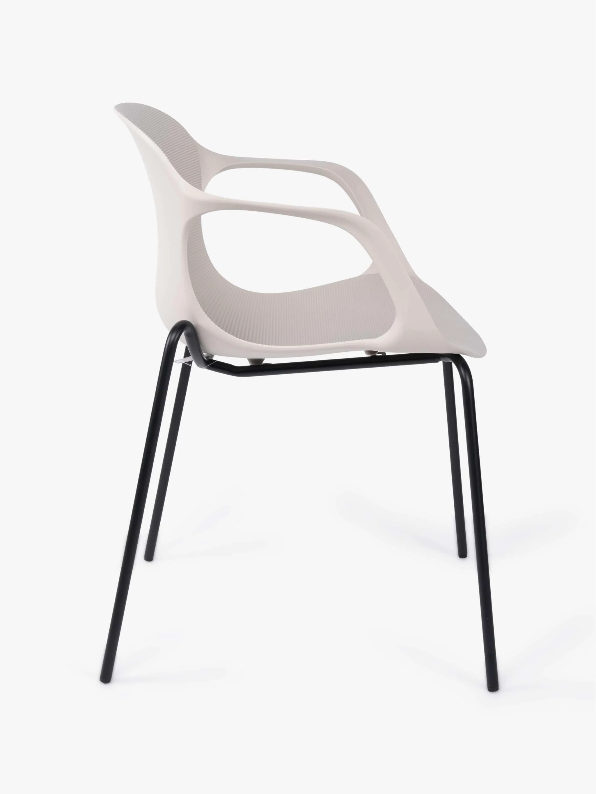 Silla decorativa, color blanco, tamaño 56 x 77 cm - Image 3