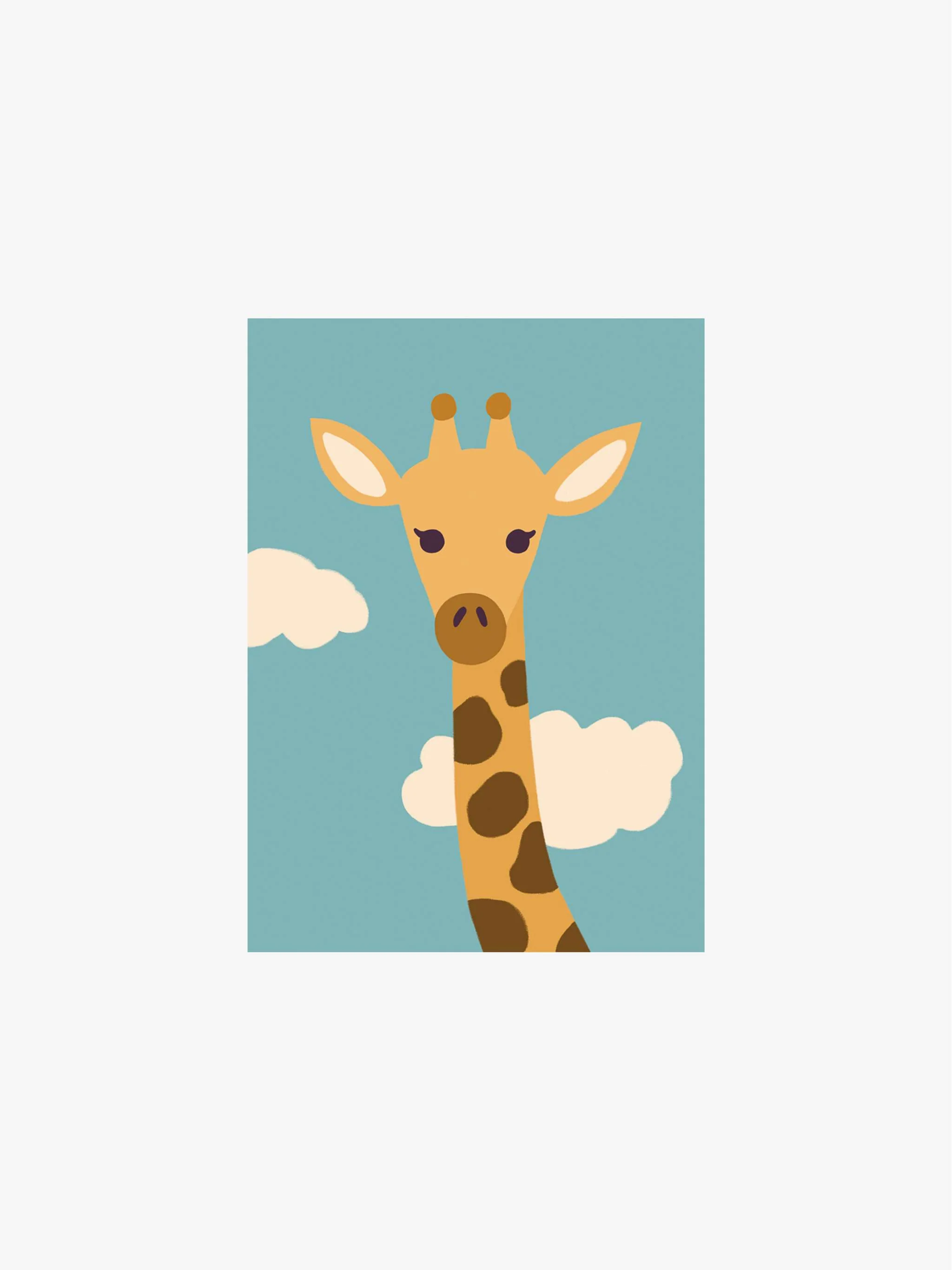 Cuadro decorativo La Girafe, tamaño 50 x 70 cm - Image 2