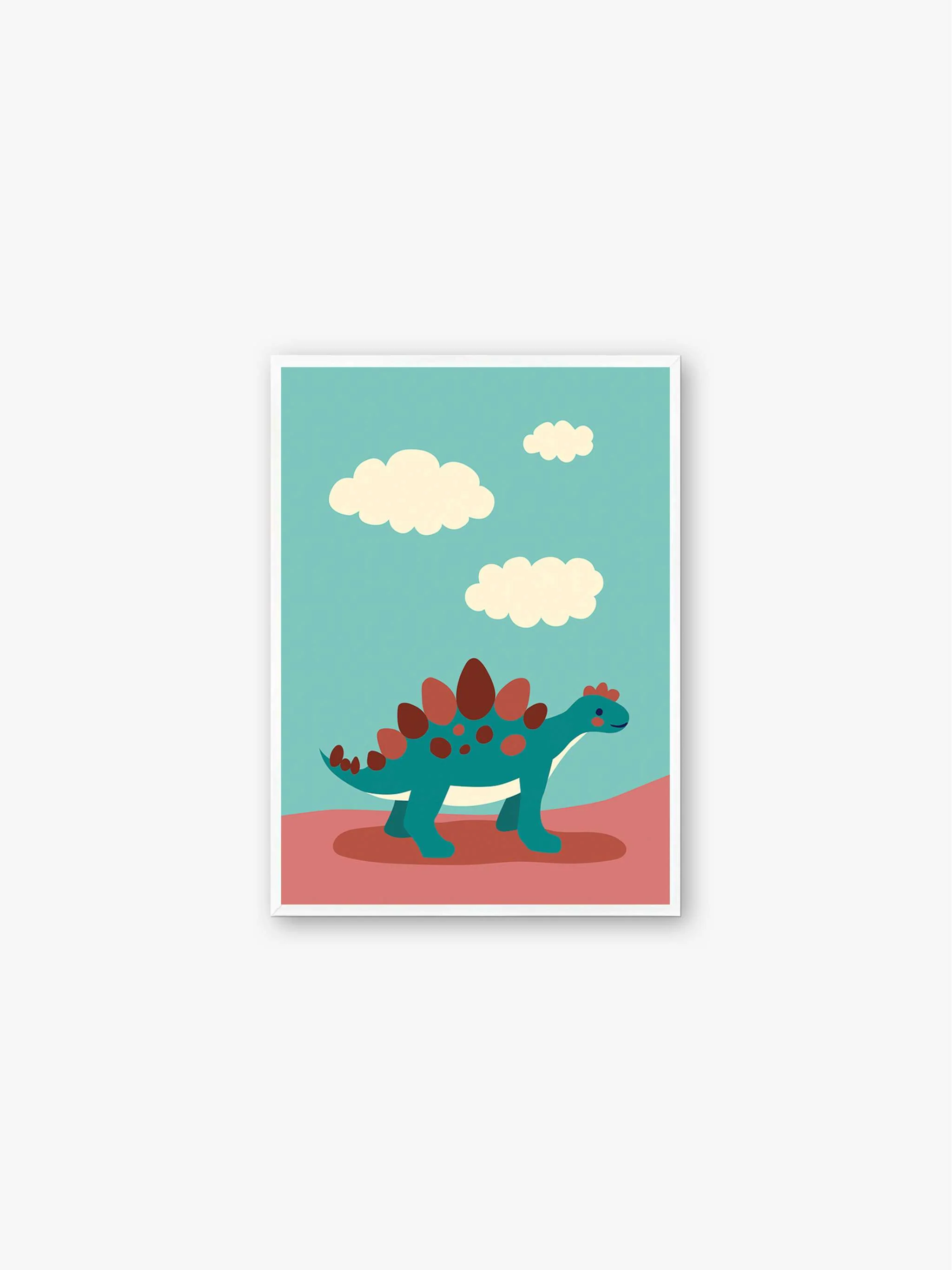 Cuadro decorativo Le Stegosaure, tamaño 30 x 40 cm