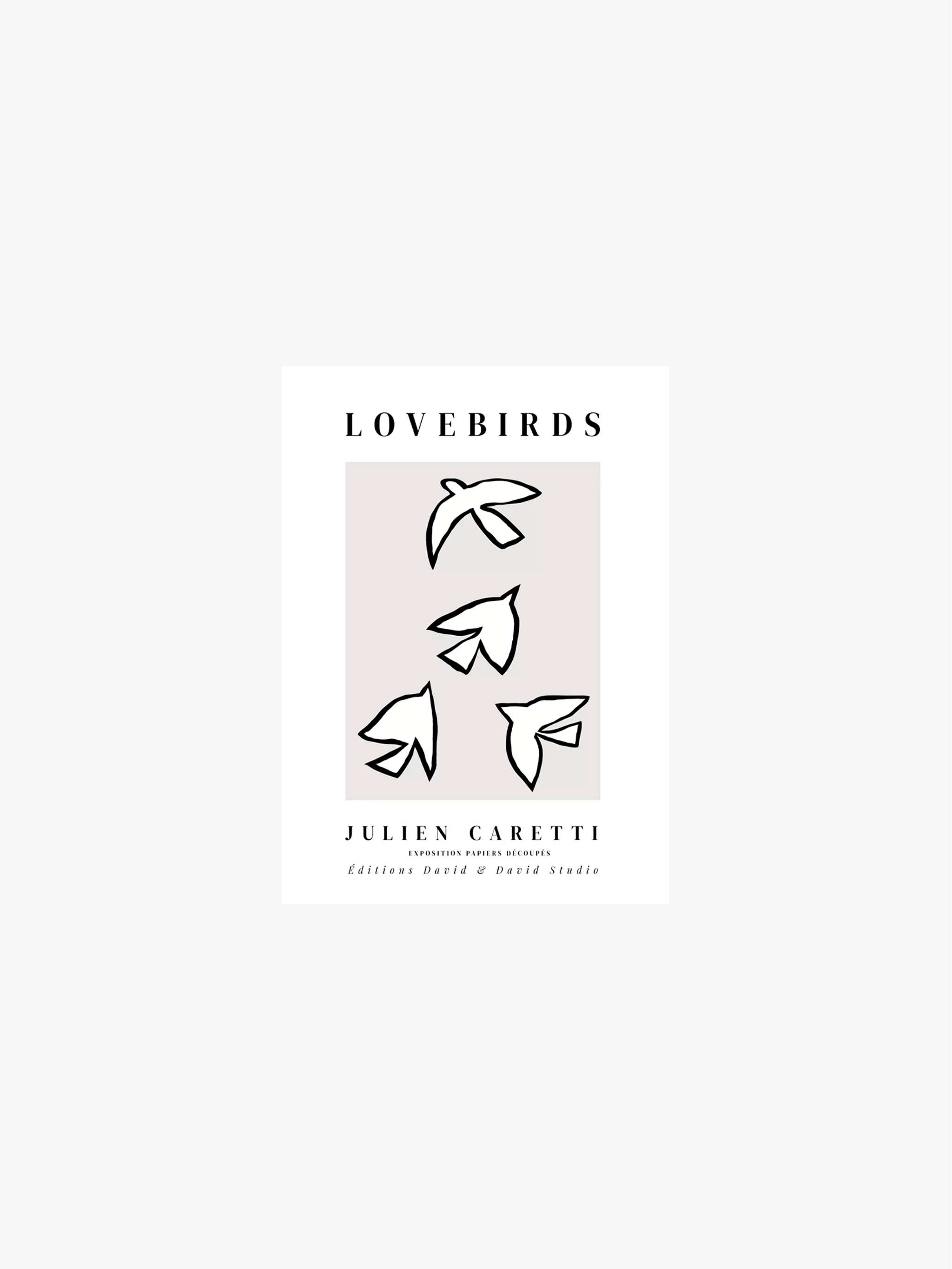 Cuadro decorativo Lovebirds Fond, tamaño 30 x 40 cm - Image 2