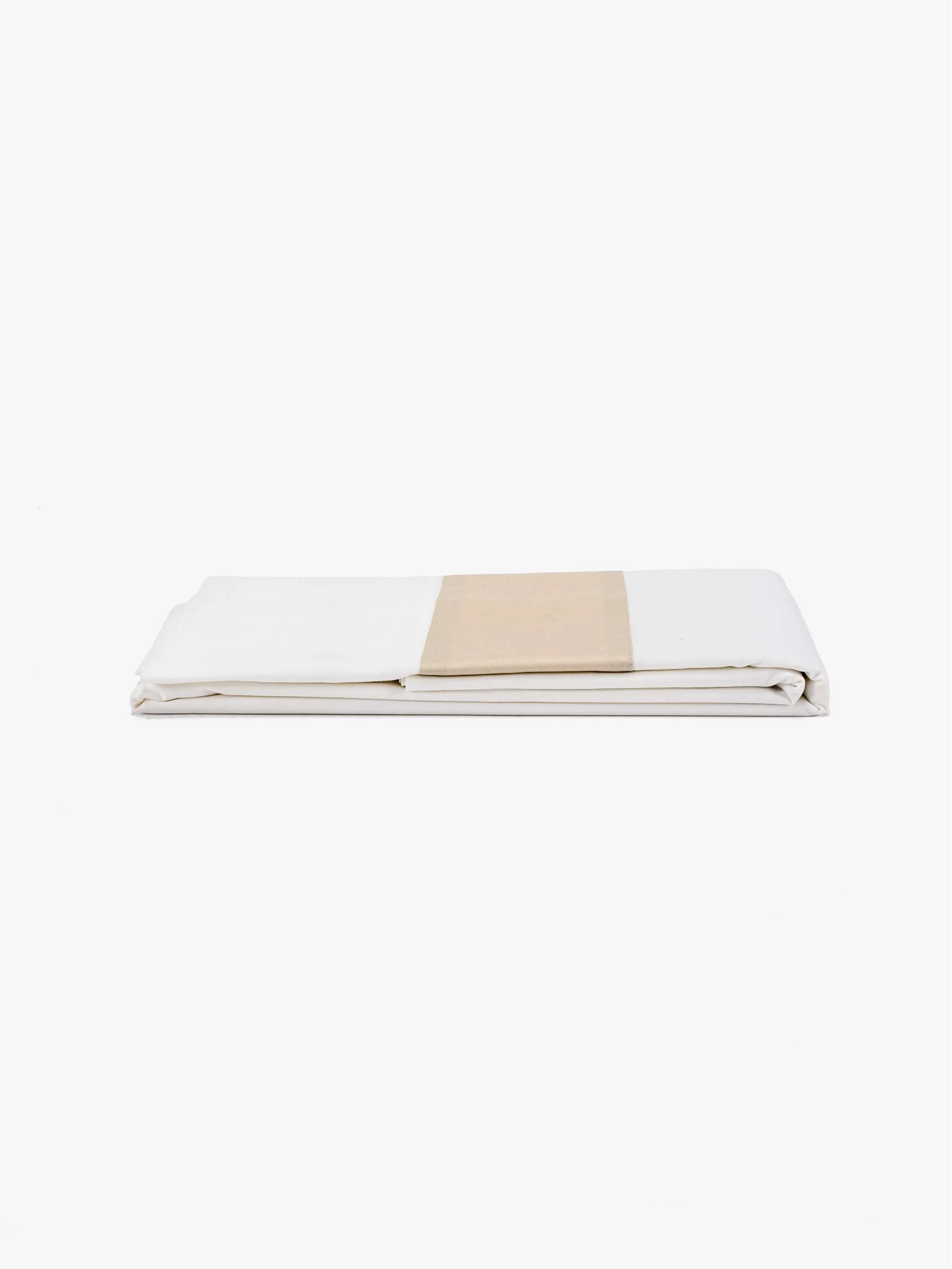 Funda de almohada Susanna Percale King, color blanco/beige