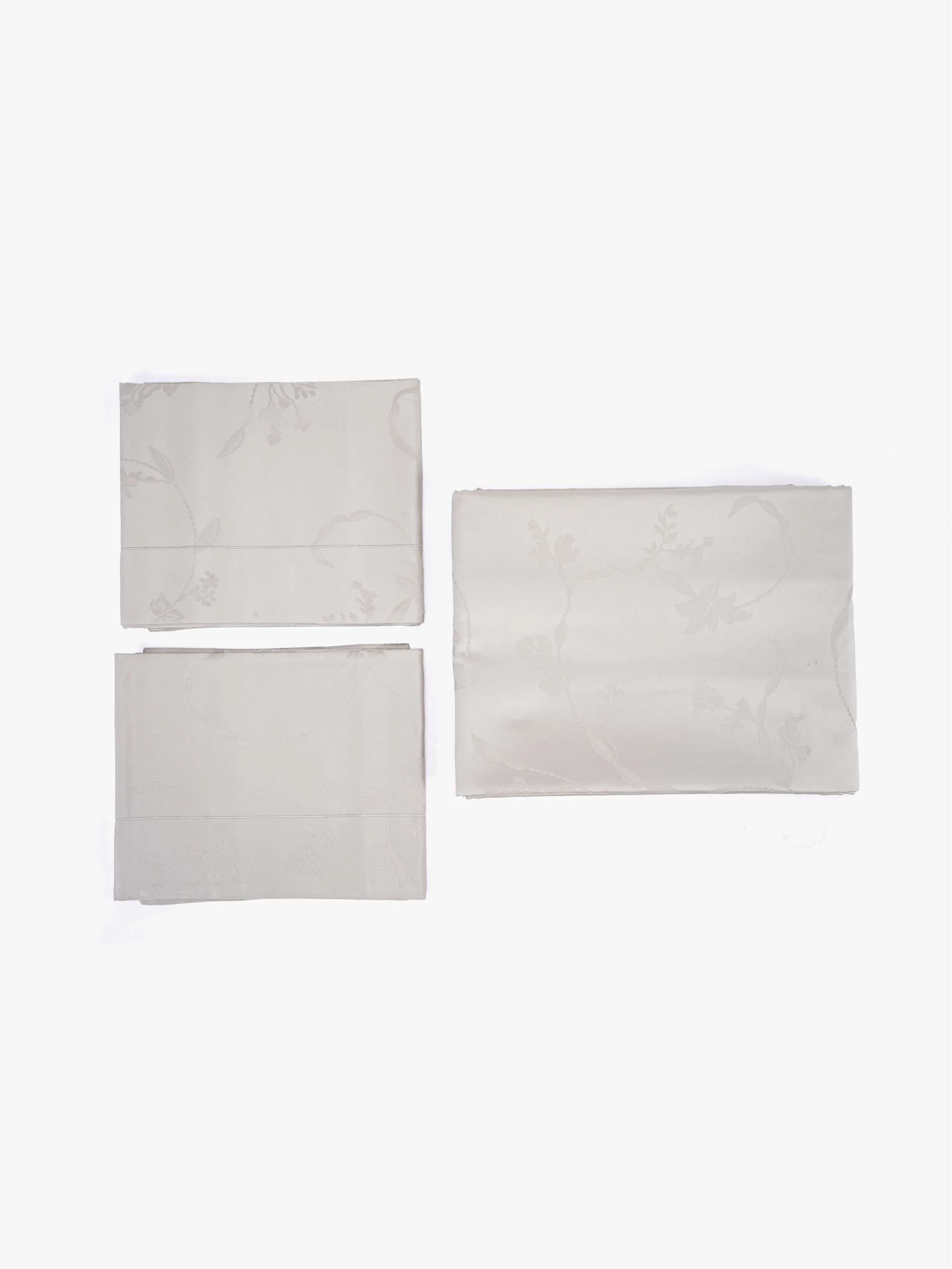 Set de duvet Livia Jacquard, color gris - Image 4