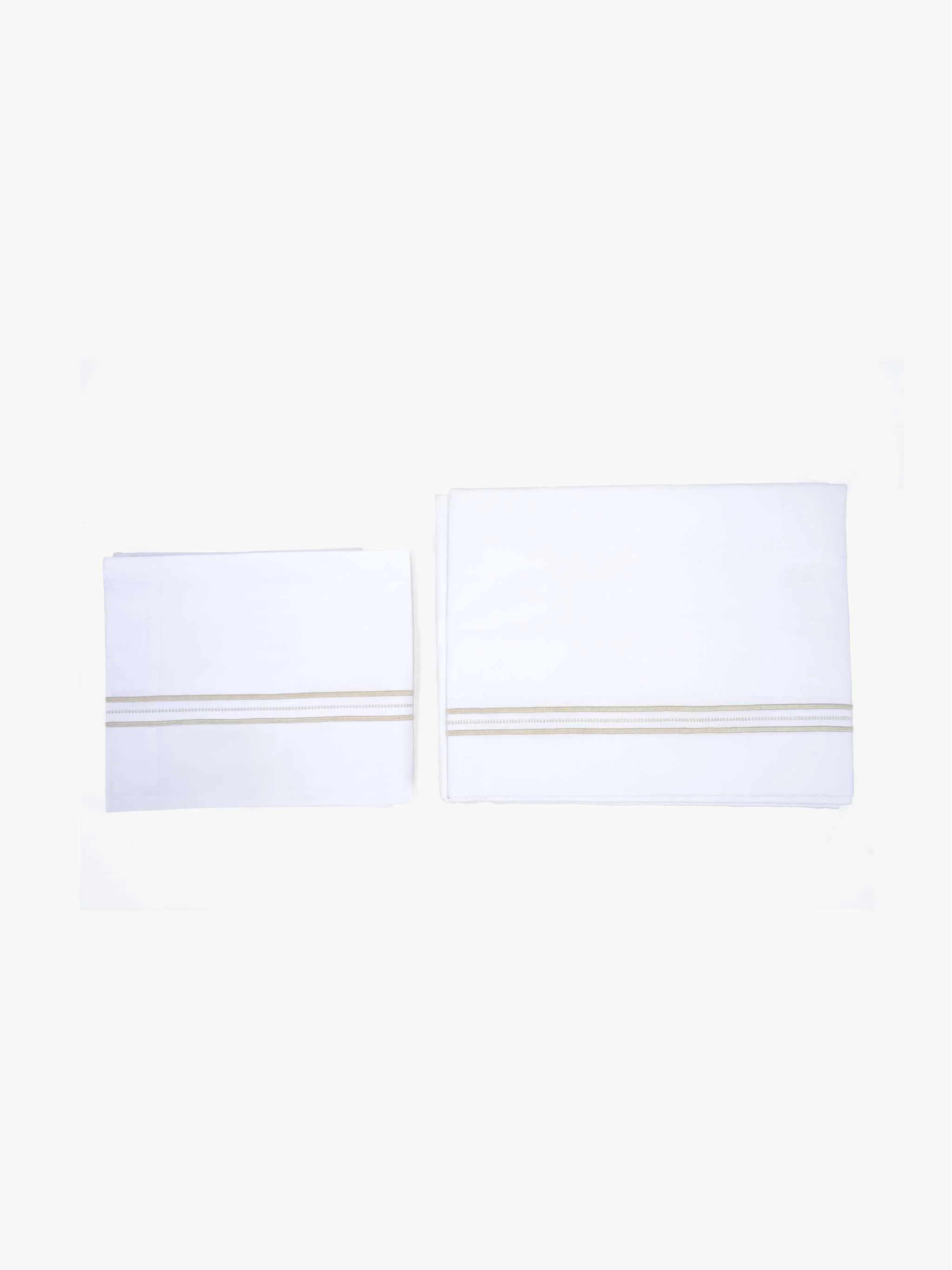 Set de duvet Mirko Percale Queen, color blanco/gris - Image 4