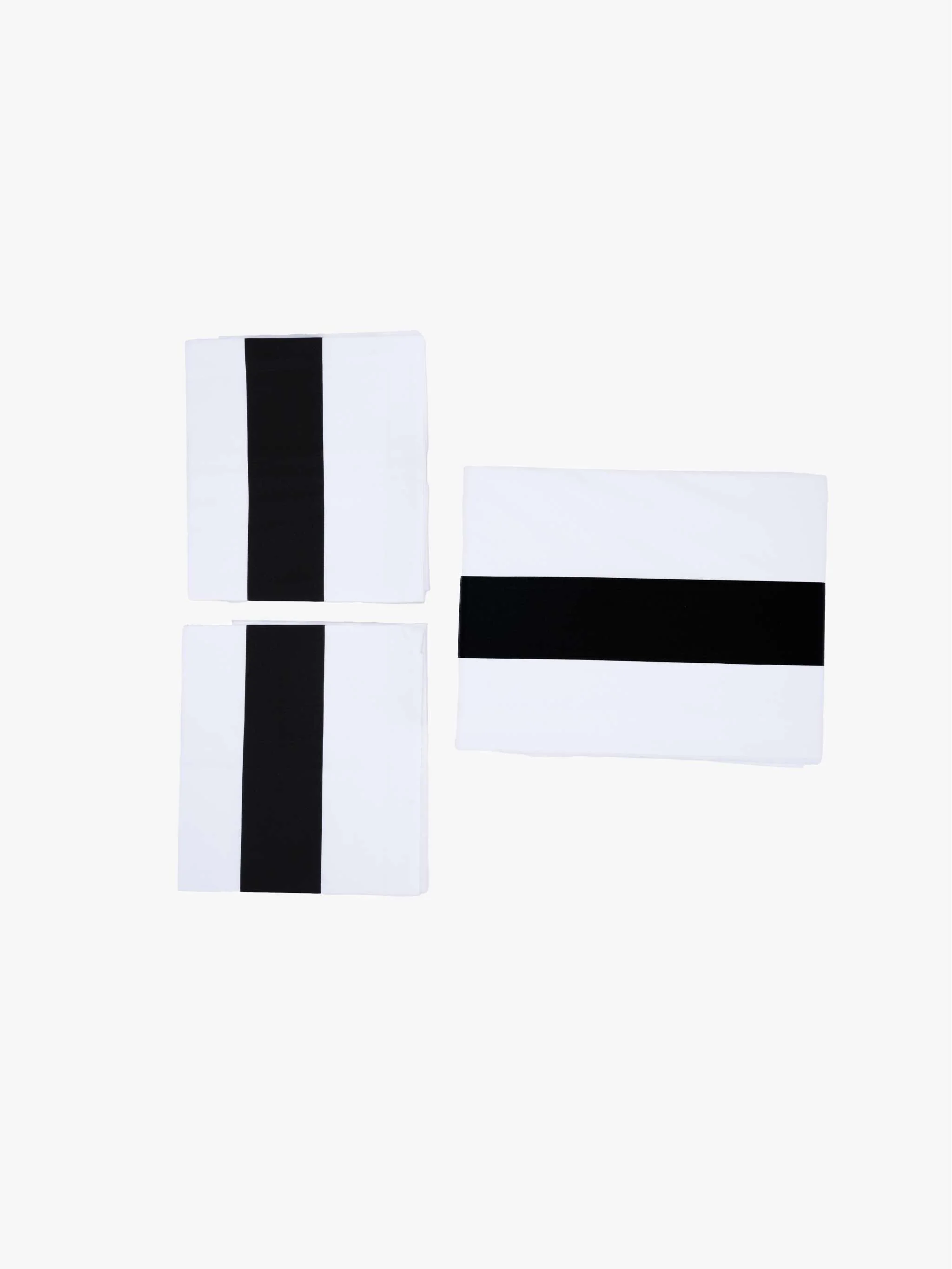 Set de sábanas Susanna Percale Queen, color blanco/negro - Image 4