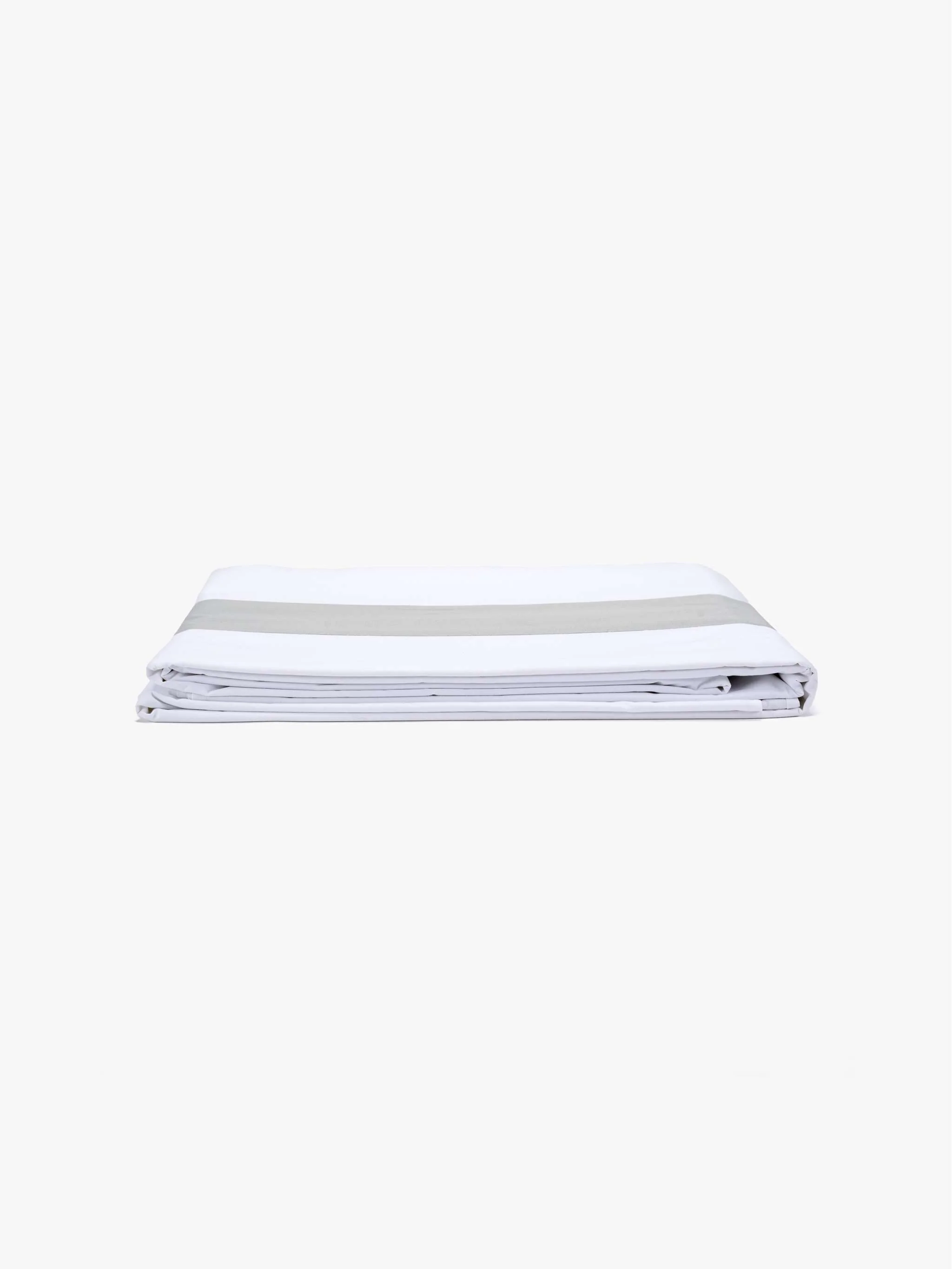 Set de sábanas Susanna Percale Queen, color blanco/gris