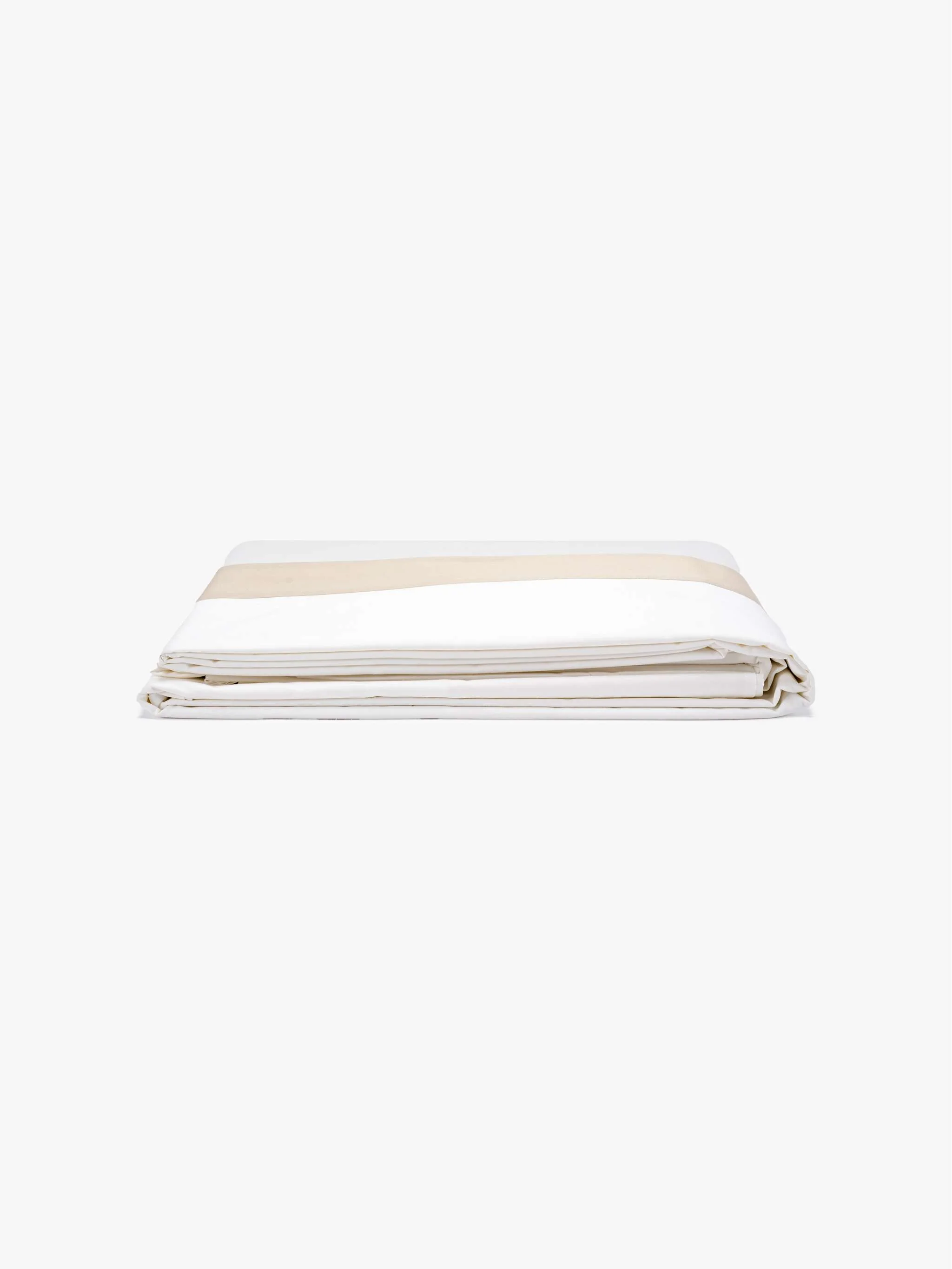Set de sábanas Susanna Percale Queen, color blanco/beige