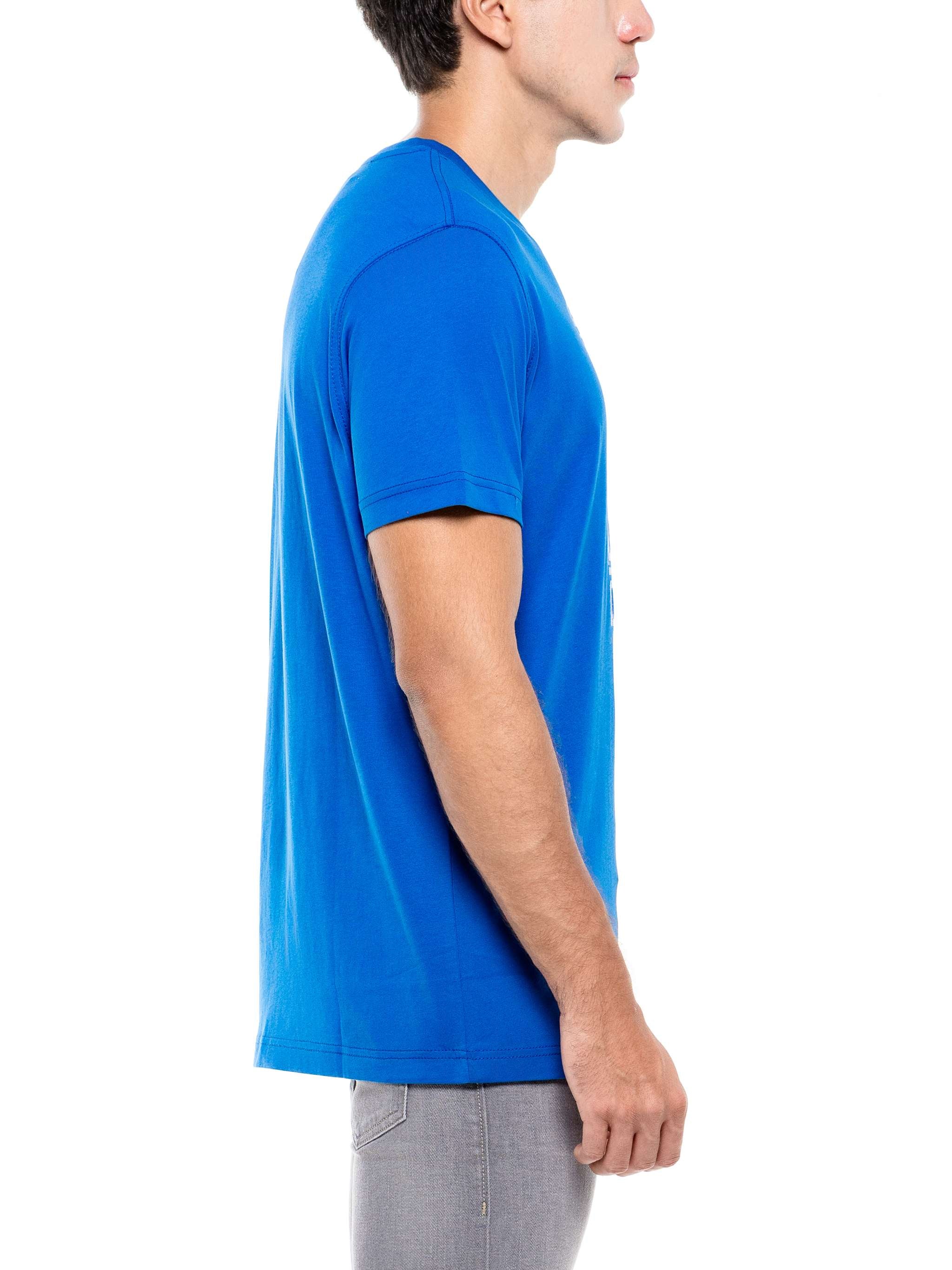 Franela manga corta Diegor K68, color azul, para Caballeros - Image 3