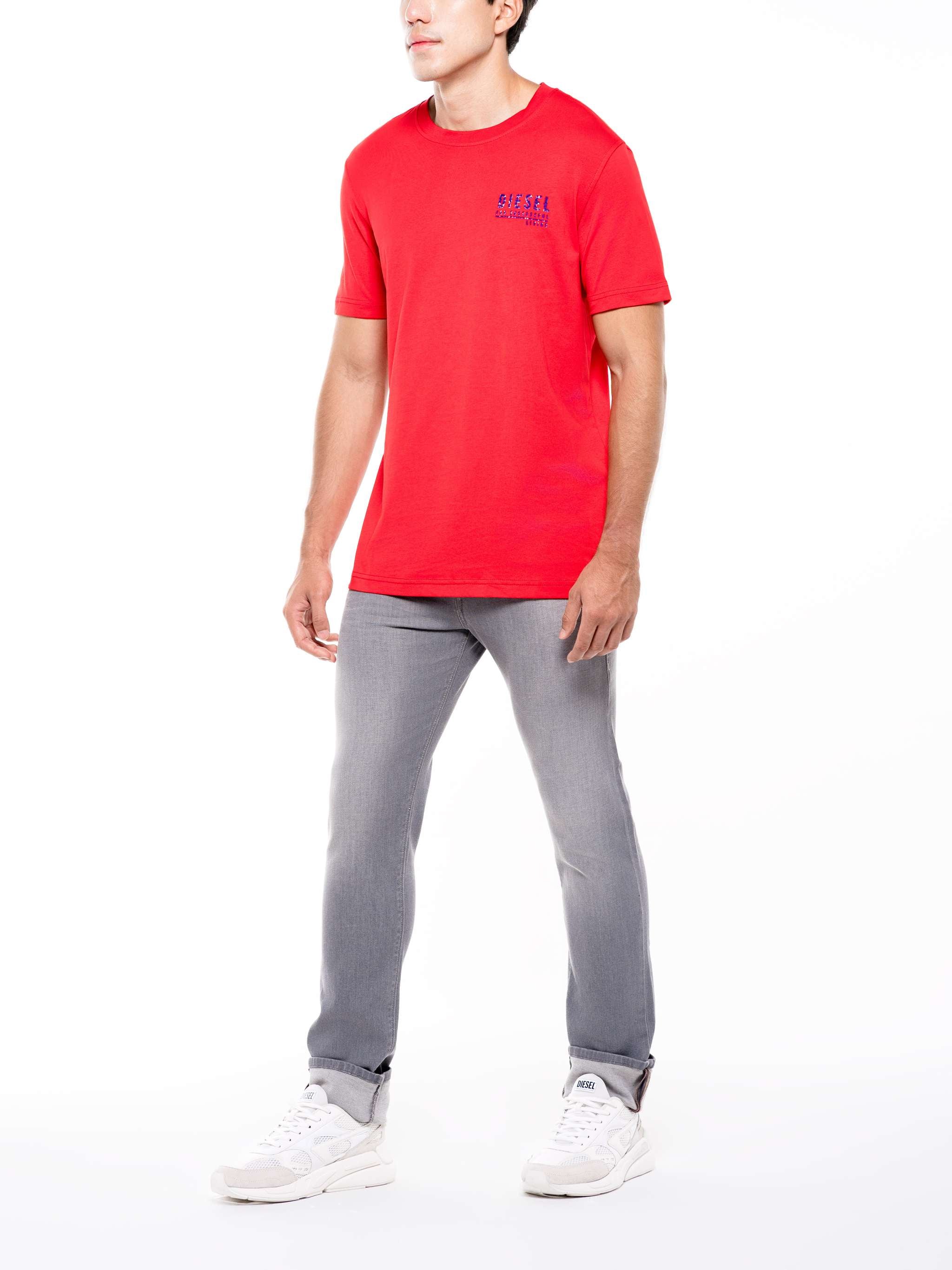 Franela manga corta T Diegor K72, color rojo, para Caballeros - Image 2