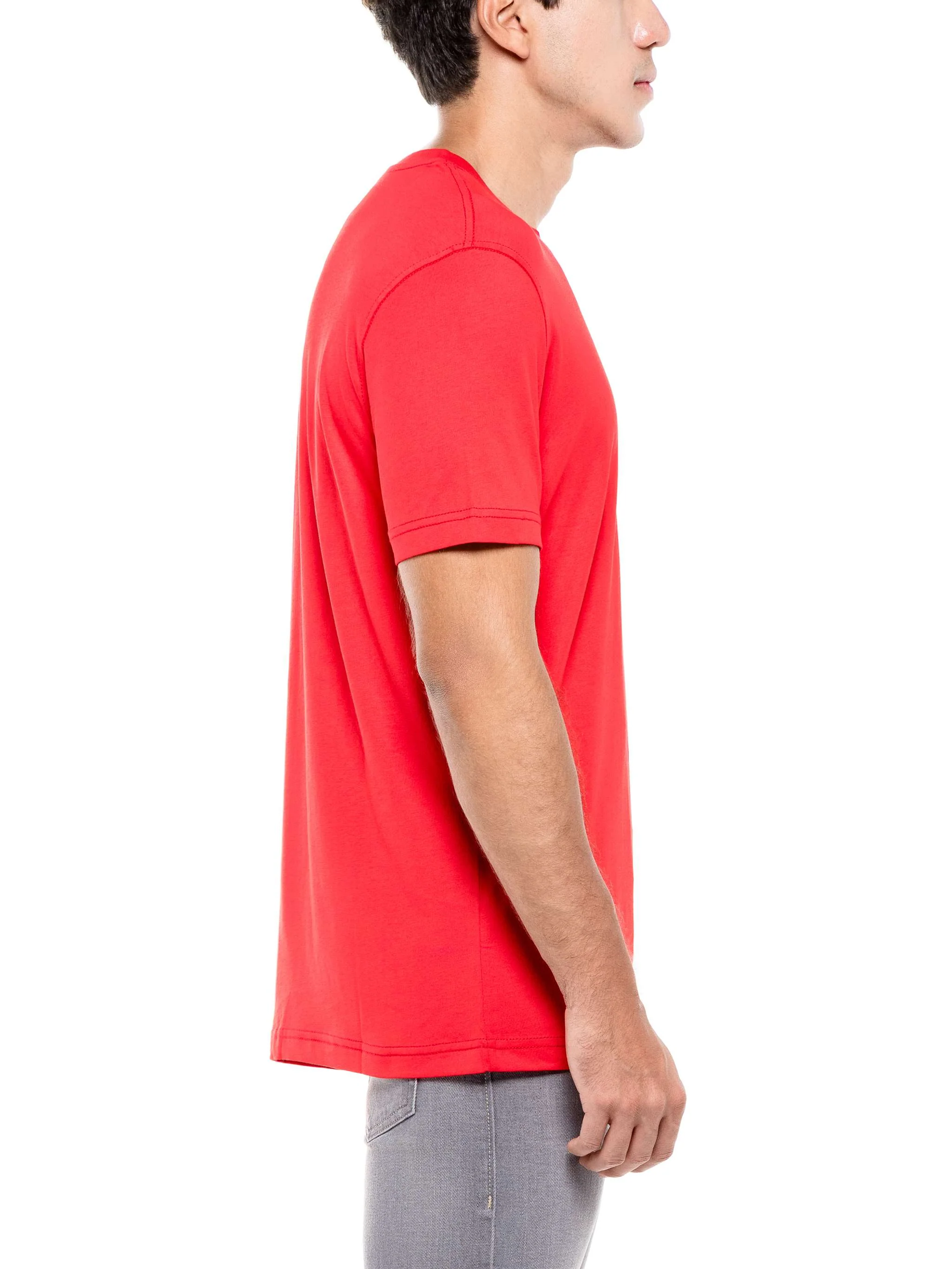 Franela manga corta T Diegor K72, color rojo, para Caballeros - Image 3