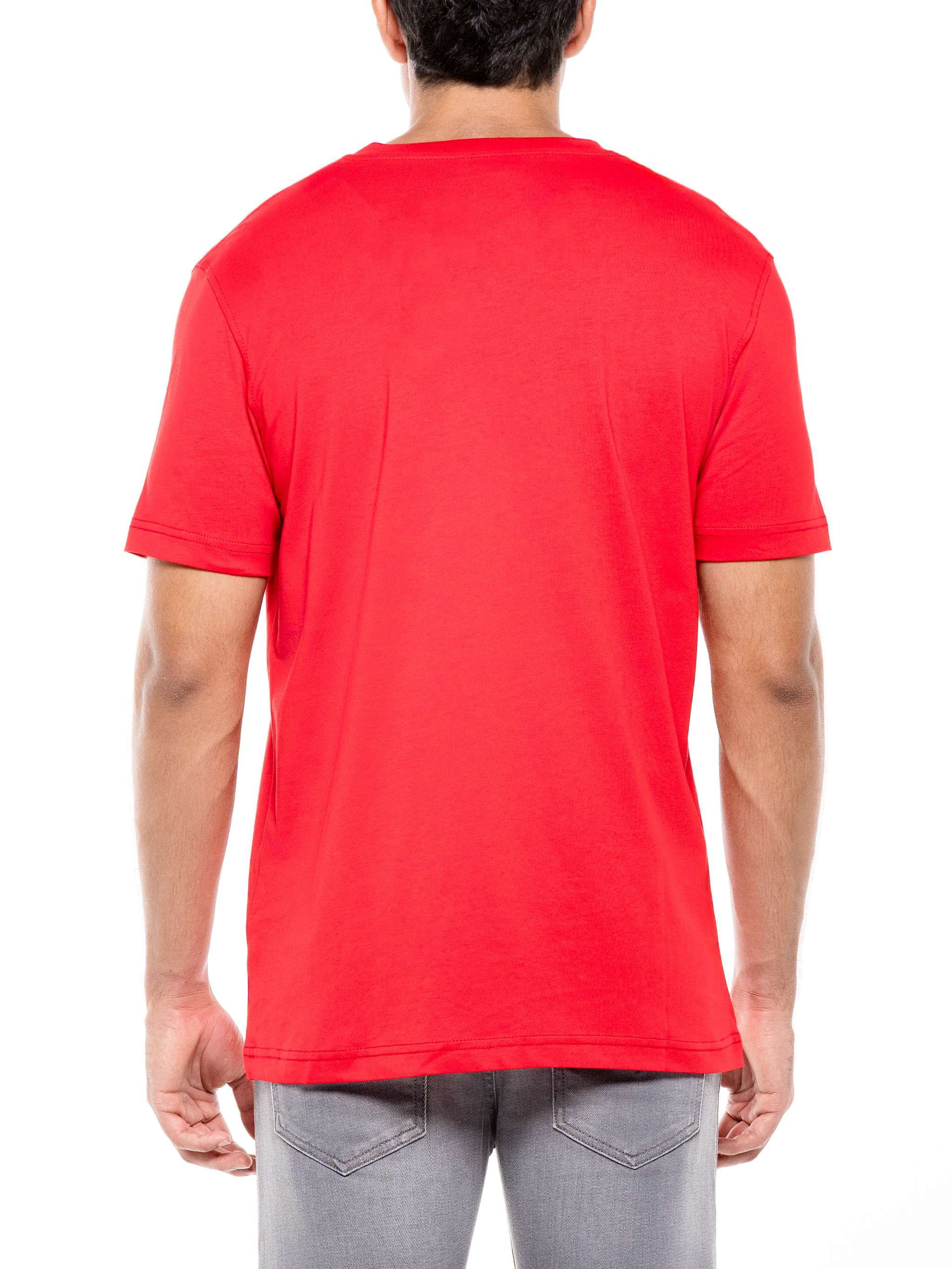 Franela manga corta T Diegor K72, color rojo, para Caballeros - Image 4