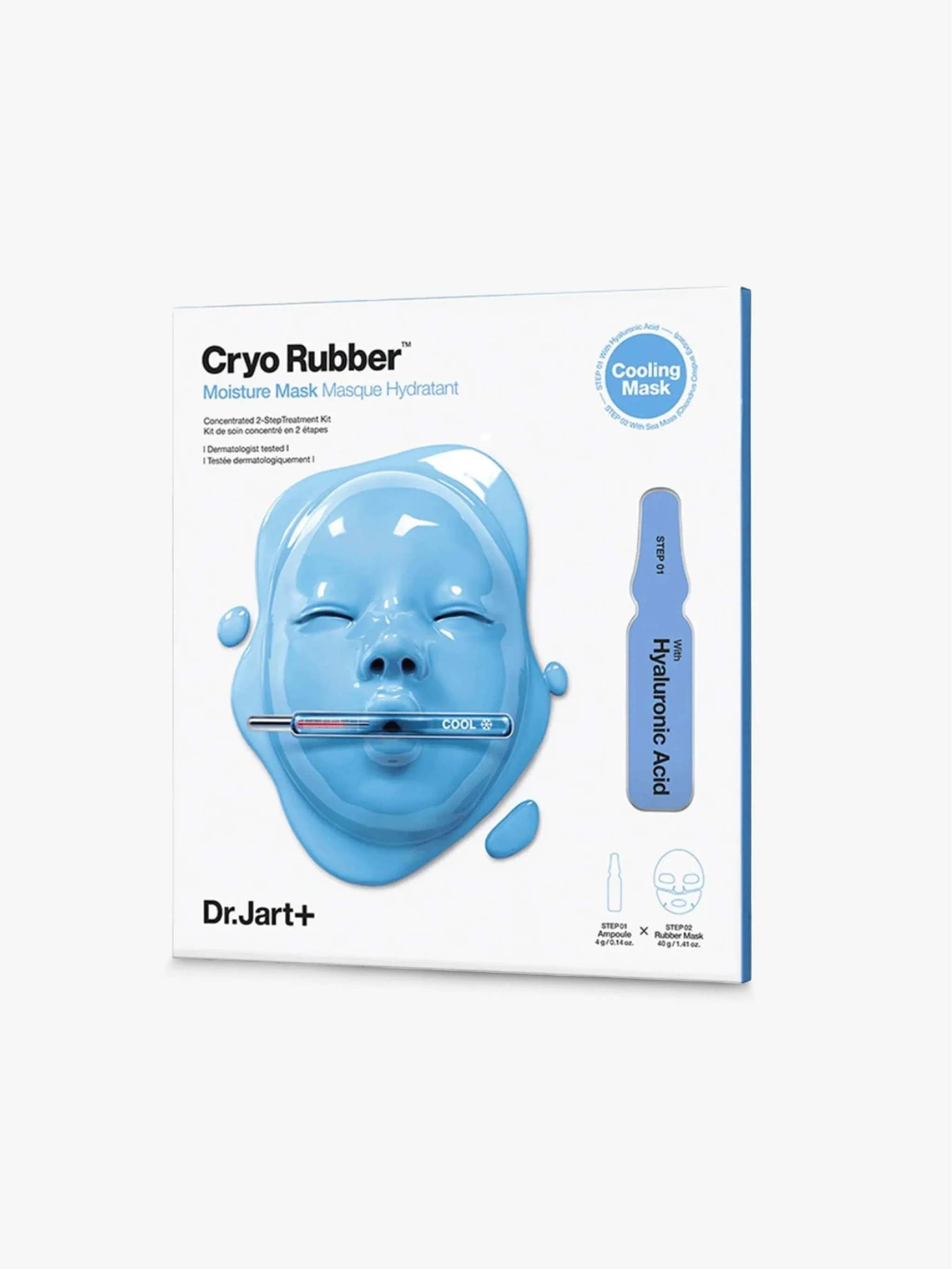Mascarilla hidratante 2 pasos Cryo Rubber, hidratación profunda en doble fase