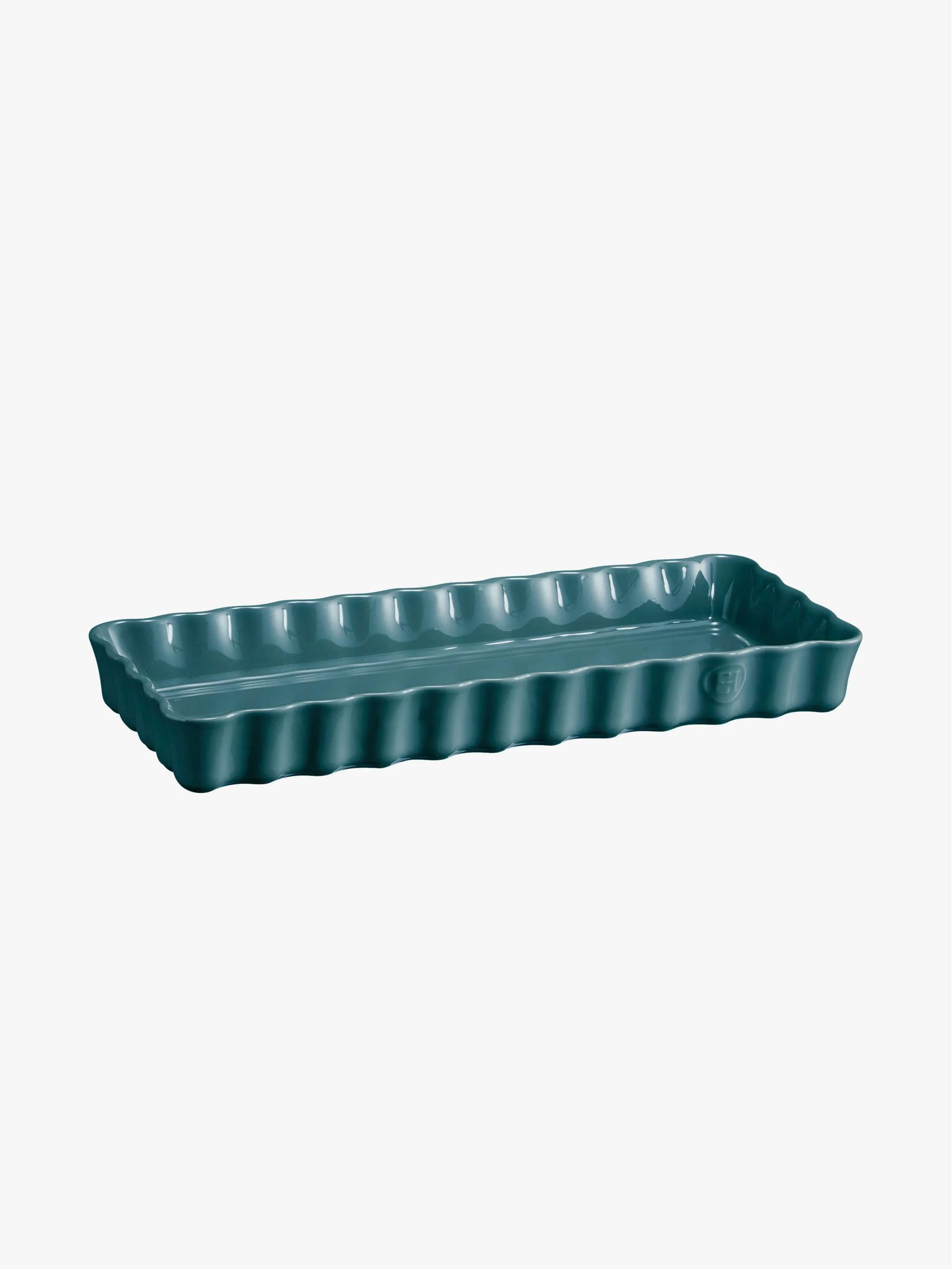 Tortera rectangular delgada, color verde oscuro
