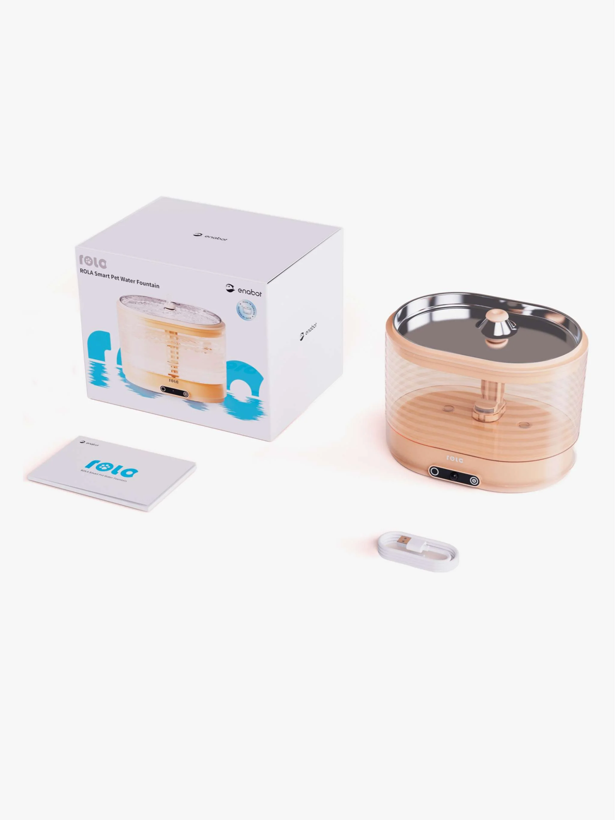 Fuente de agua inteligente para mascotas ROLA, hidratación automática con sensor - Image 3